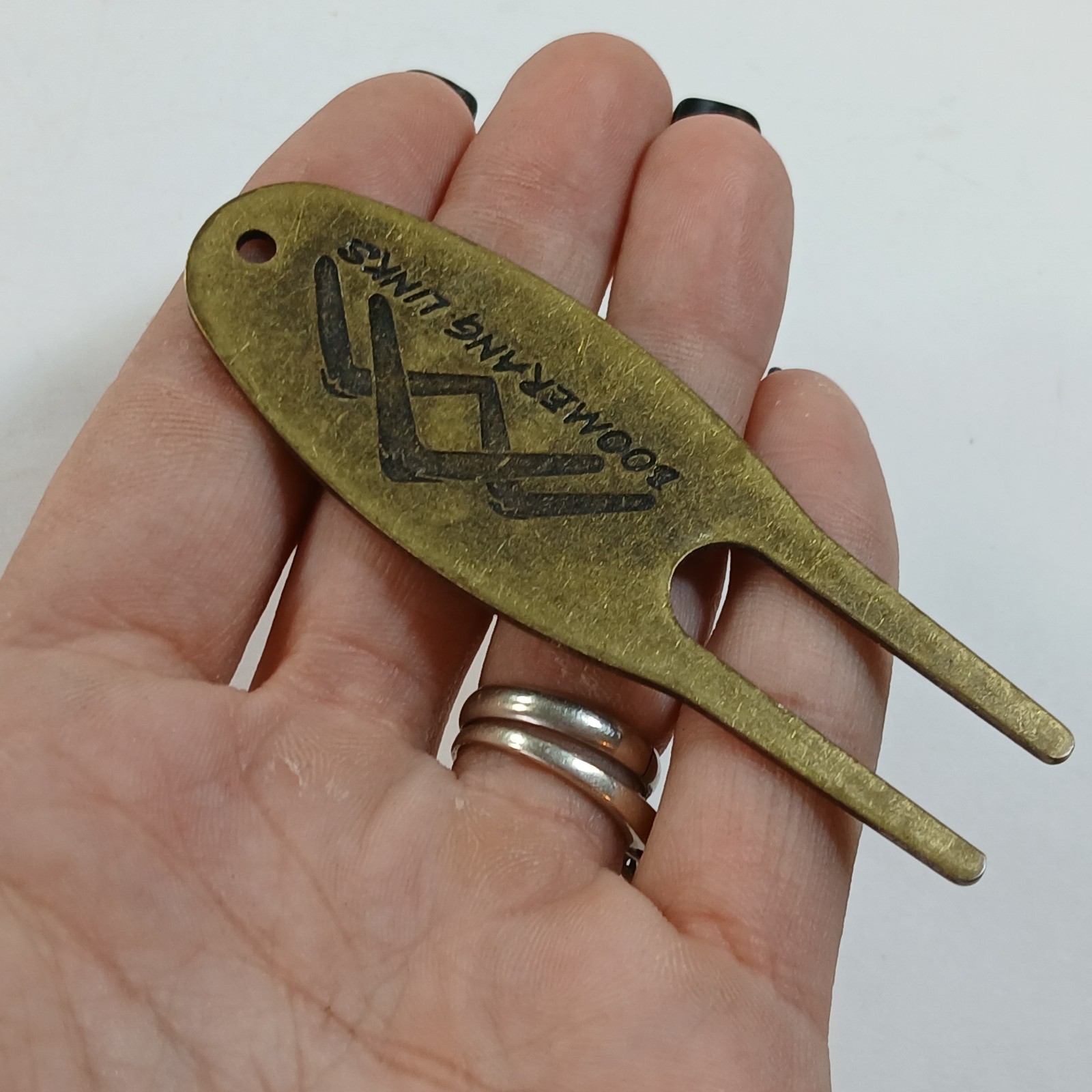 Boomerang Links Logo Golf Divot Repair Tool
