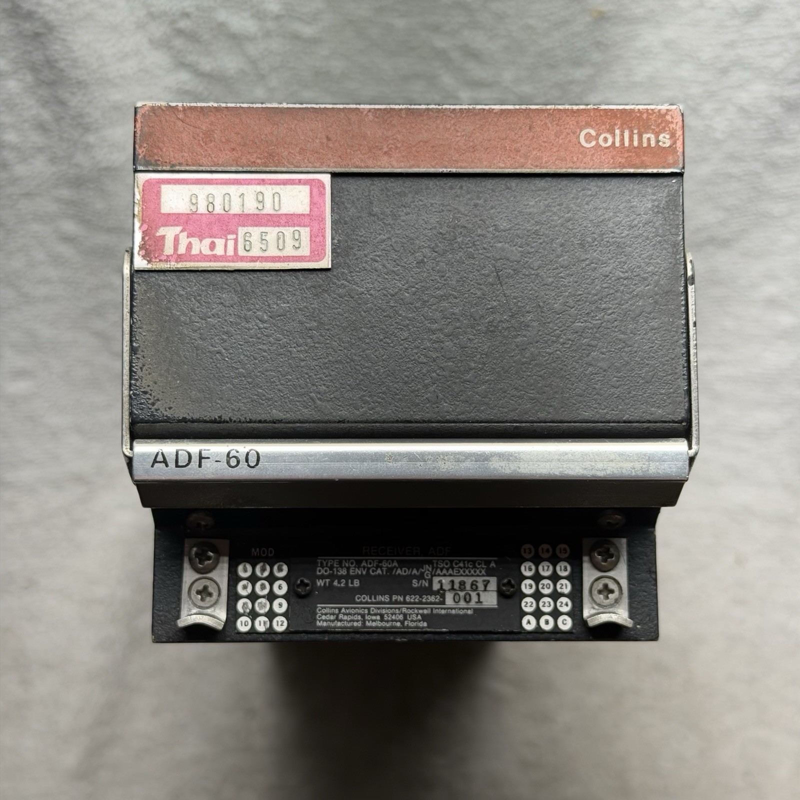 Collins Aerospace ADF-60A ADF Receiver Module 622-2362-001 W/ Mods, Serviceable