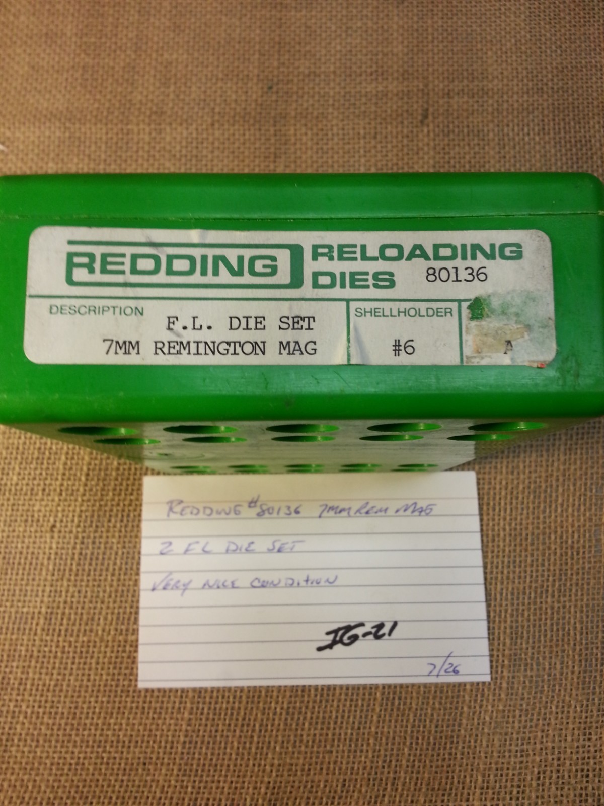 Redding #80136 Reloading Die Set for 7mm Remington Caliber