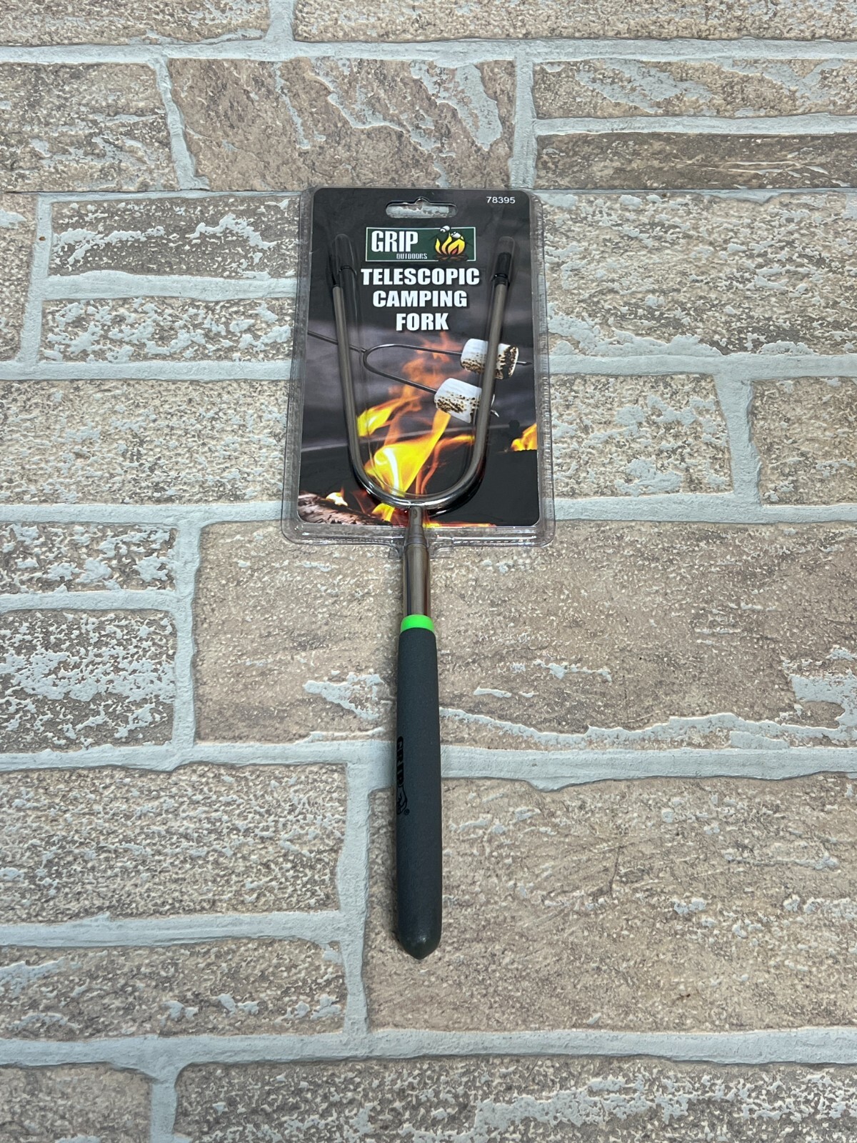 Grip Telescopic Camping Fork - Extends From 11in. to 34in. NEW