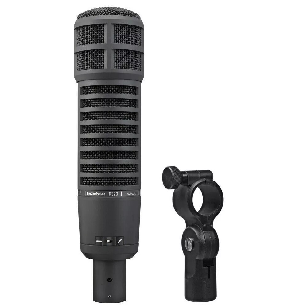 Electro-Voice EV RE20-BLACK Professional Microphone Broadcast Voiceover Mic