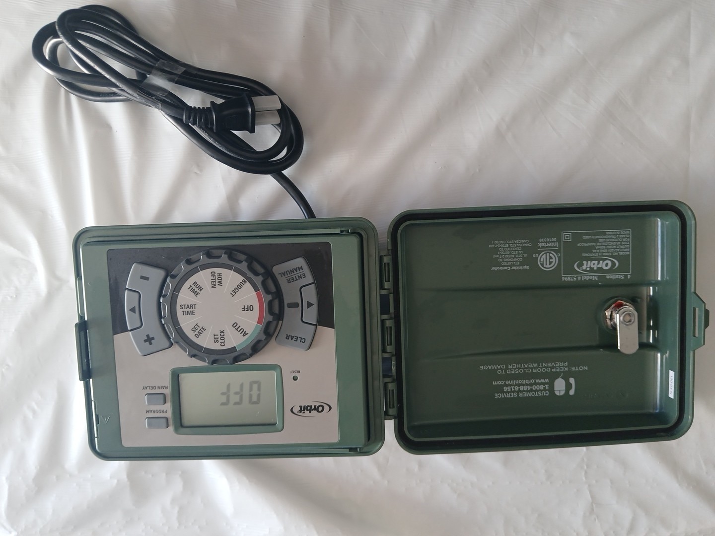Orbit 57894 Outdoor Sprinkler System Controller 4-Station Timer