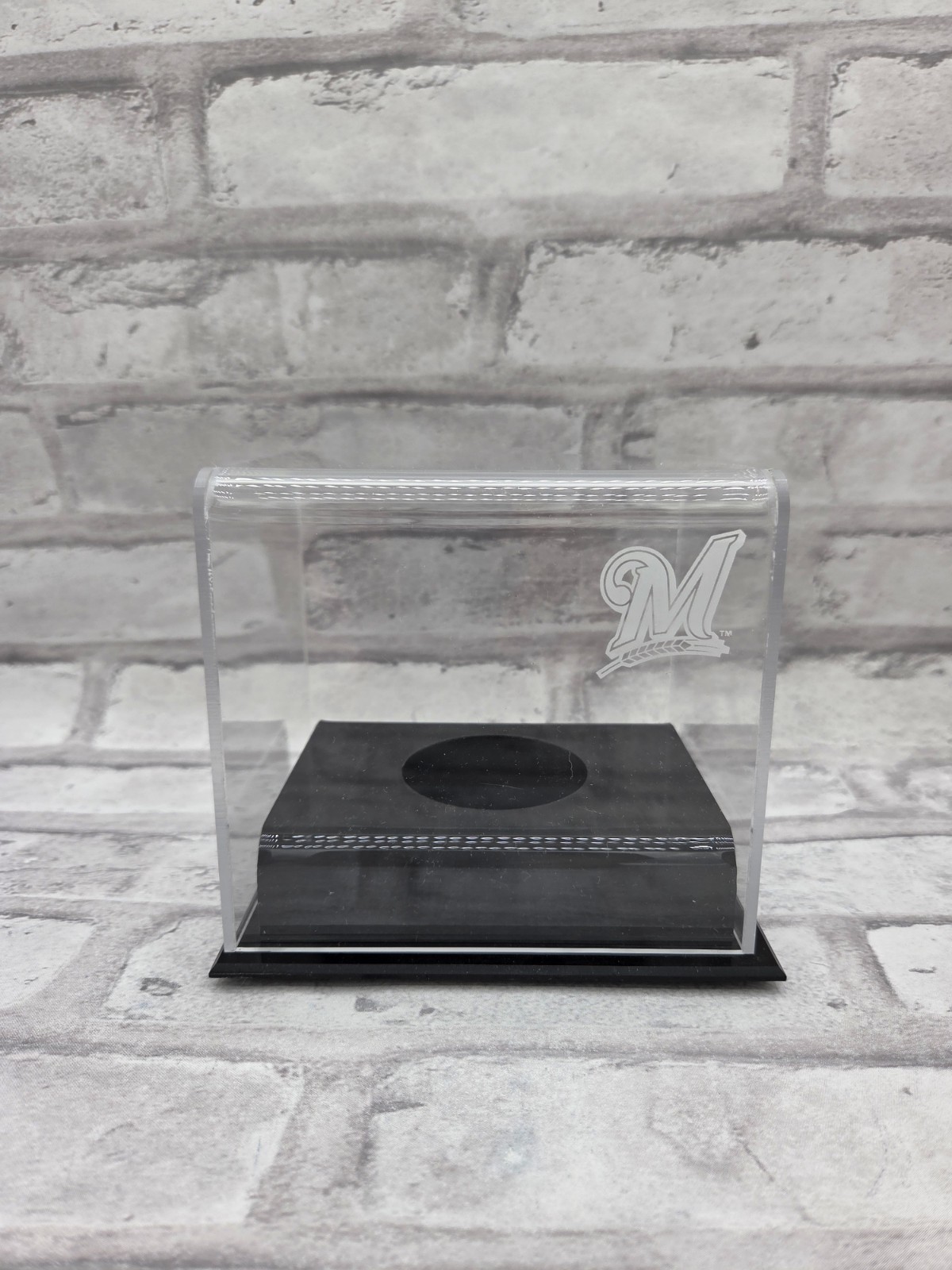Milwaukee Brewers Baseball Cube Logo Display Case - Fanatics