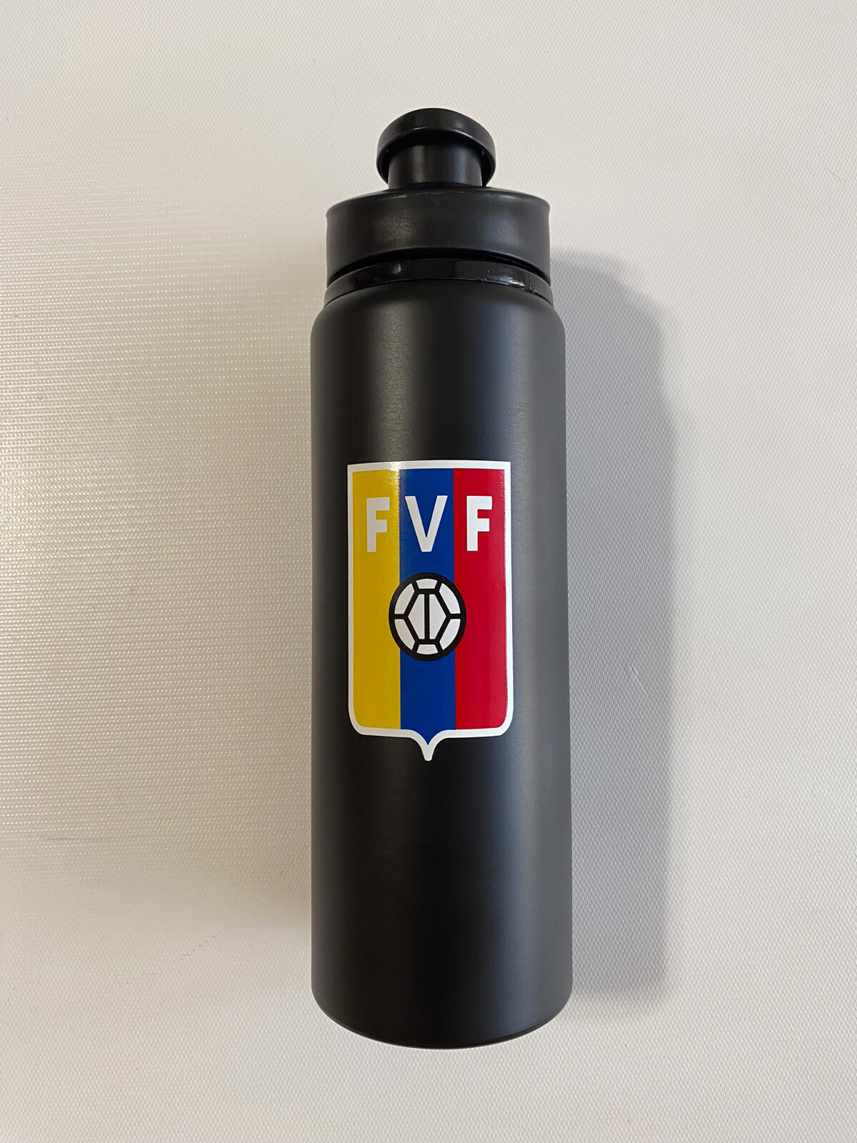 Venezuela FVF La Vinotonto Soccer Aluminunm Water Bottle Snap Lid  New