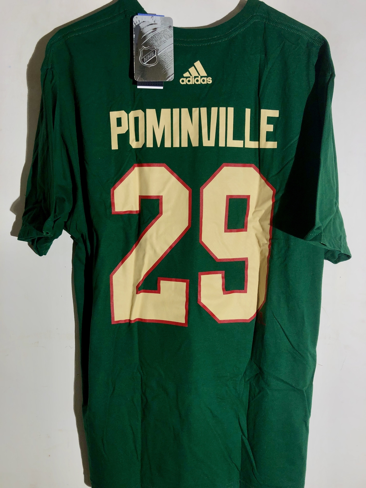 adidas  NHL T-Shirt Minnesota Wild Jason Pominville Green sz XL