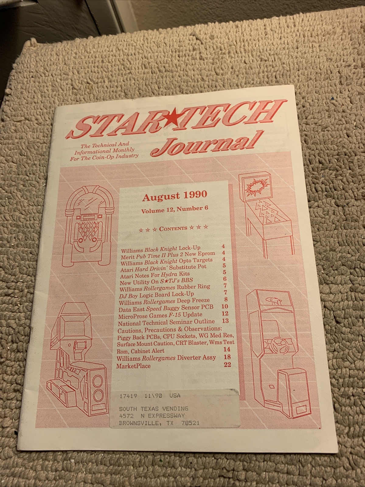1990 August Black Knight Atari Hard Drivin Dk Boy STAR TECH JOURNAL  manual