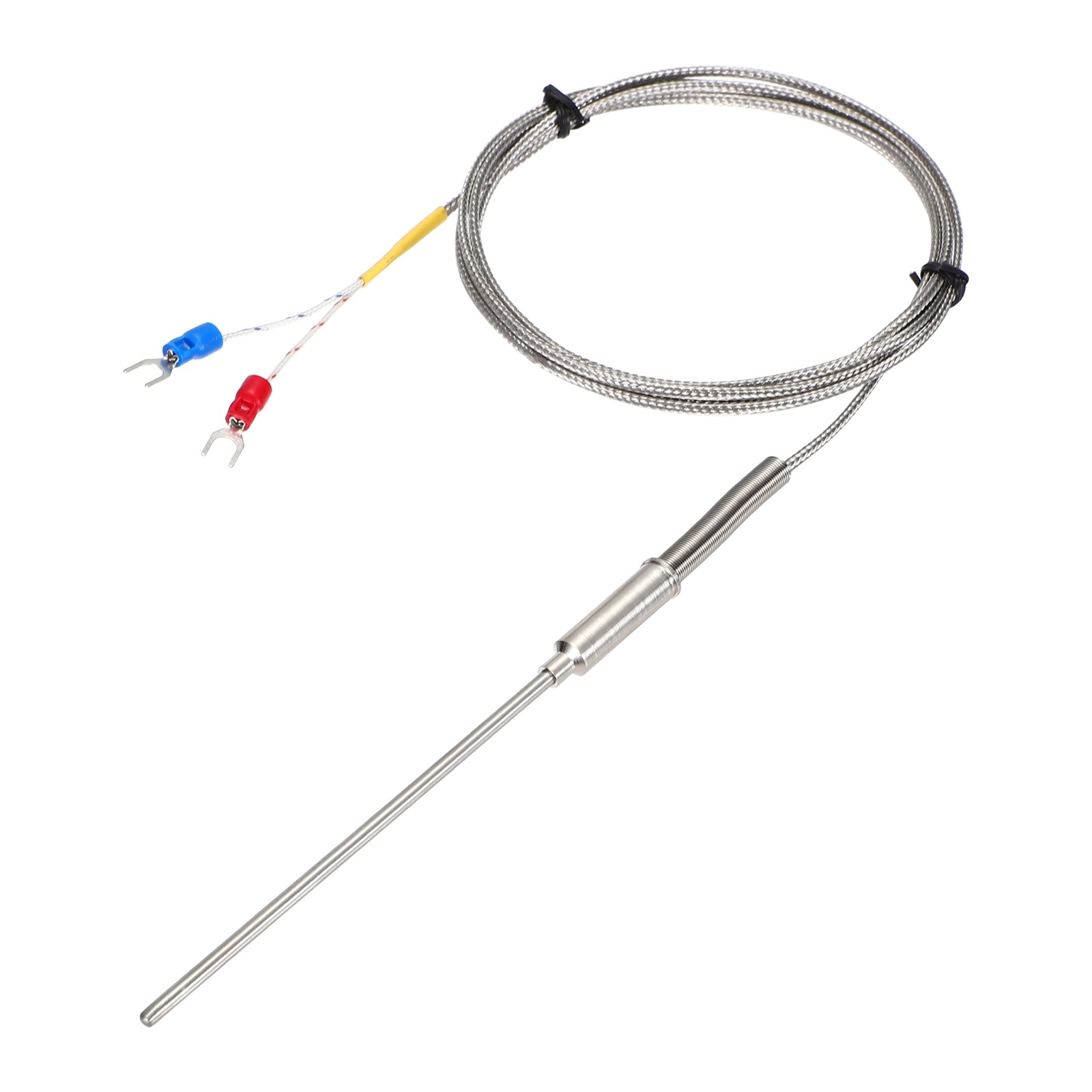K Type Thermocouple Temperature Sensor Probe 3x100mm 4.9ft Wire 0-1100°C