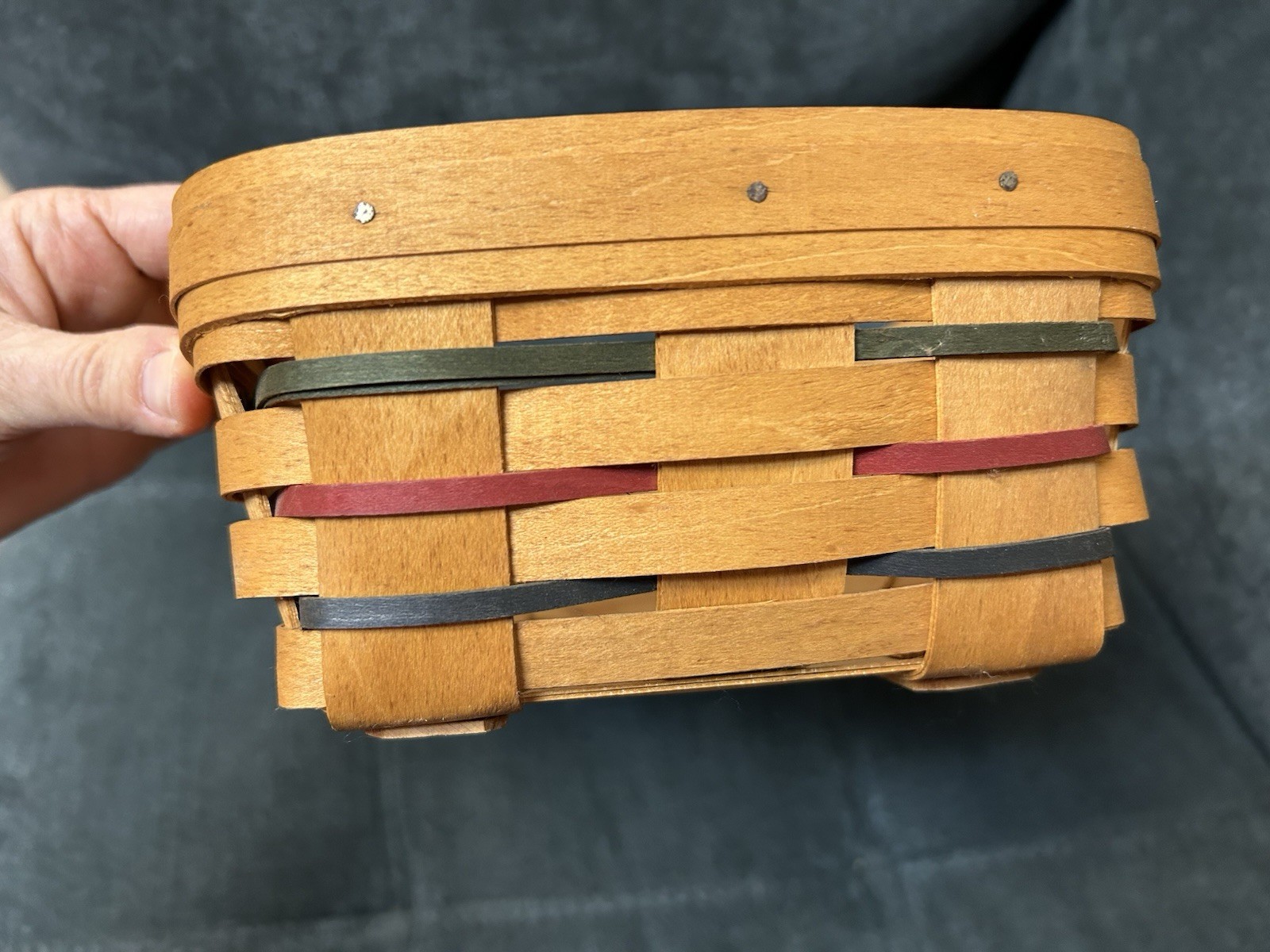 Longeberger Basket. Rectangular 14.5” X 7.5” X 4”.