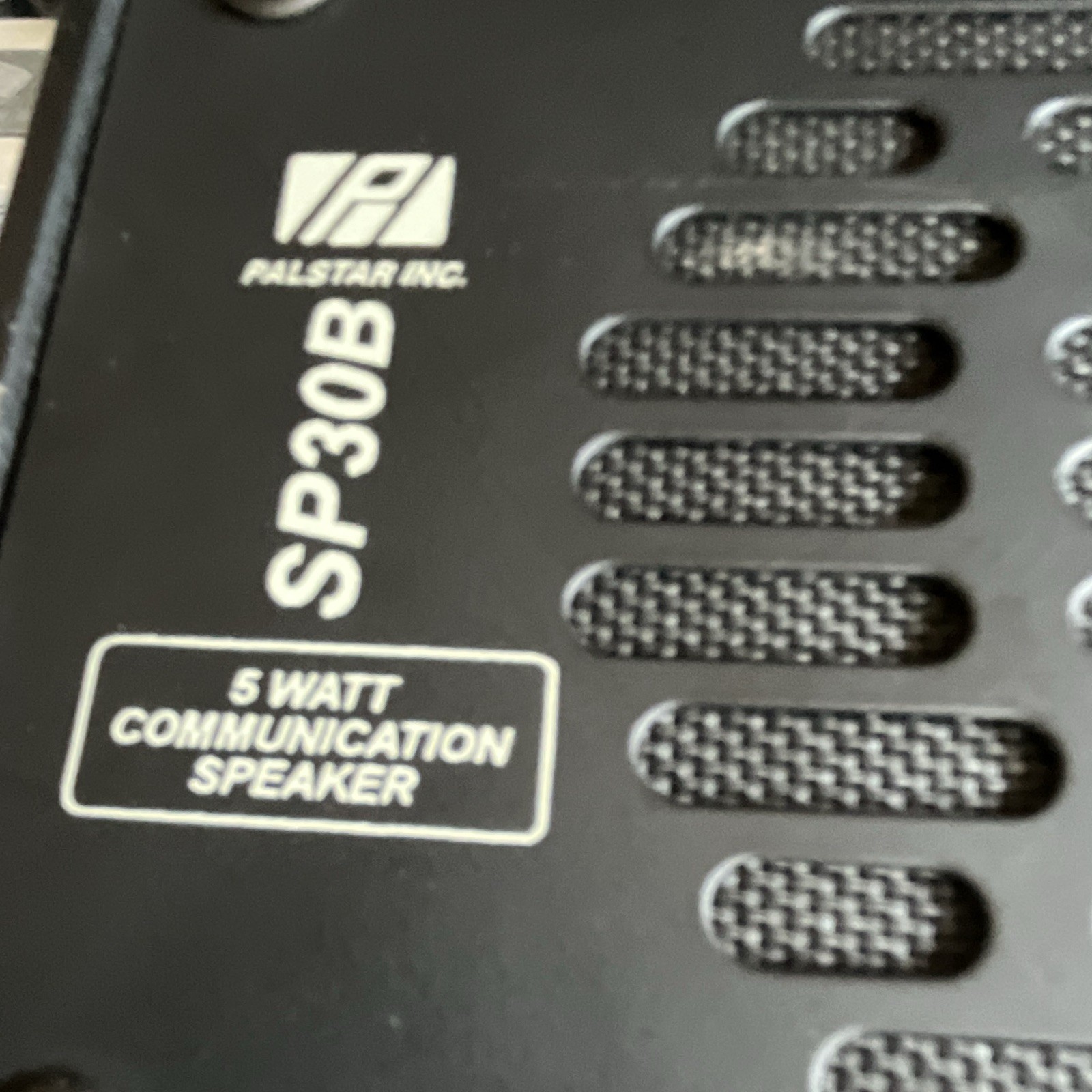 Palstar Inc. SP30B Communication Speaker 5W Wired Banana Jack Black