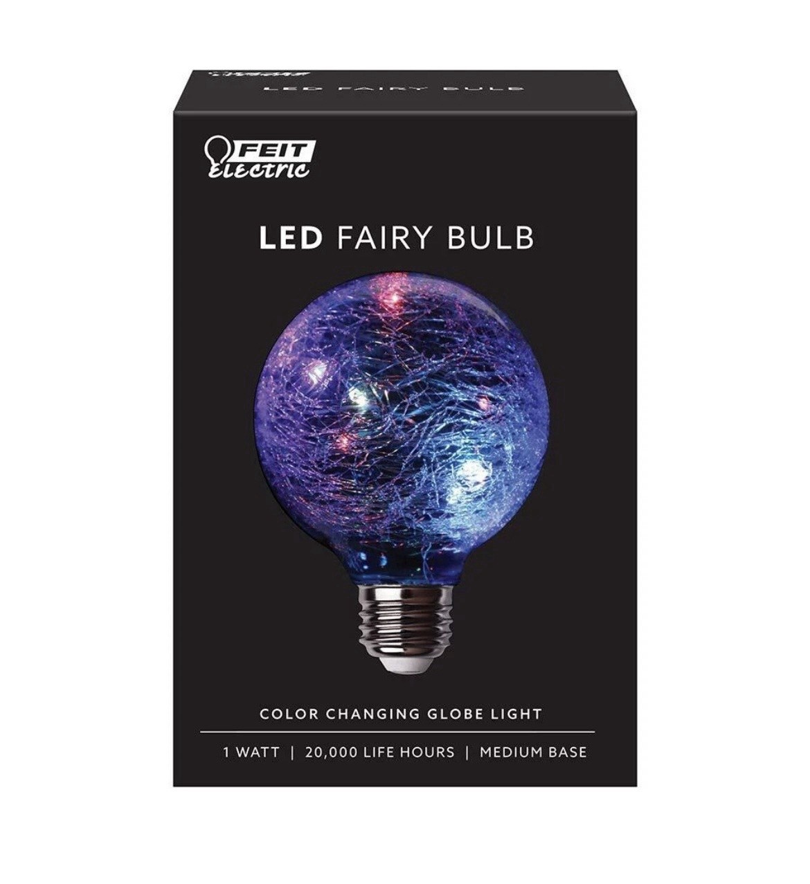 Feit LED Specialty G25 E26 (Medium) LED Bulb Multi-Colored 1 Watt Equivalence