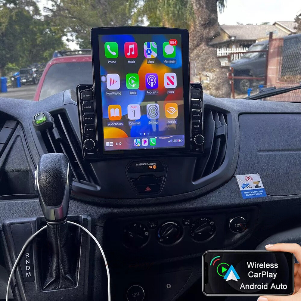 9.7" CarPlay For 2015-2019 Ford Transit 150 250 350 Android 15 Car Radio Stereo