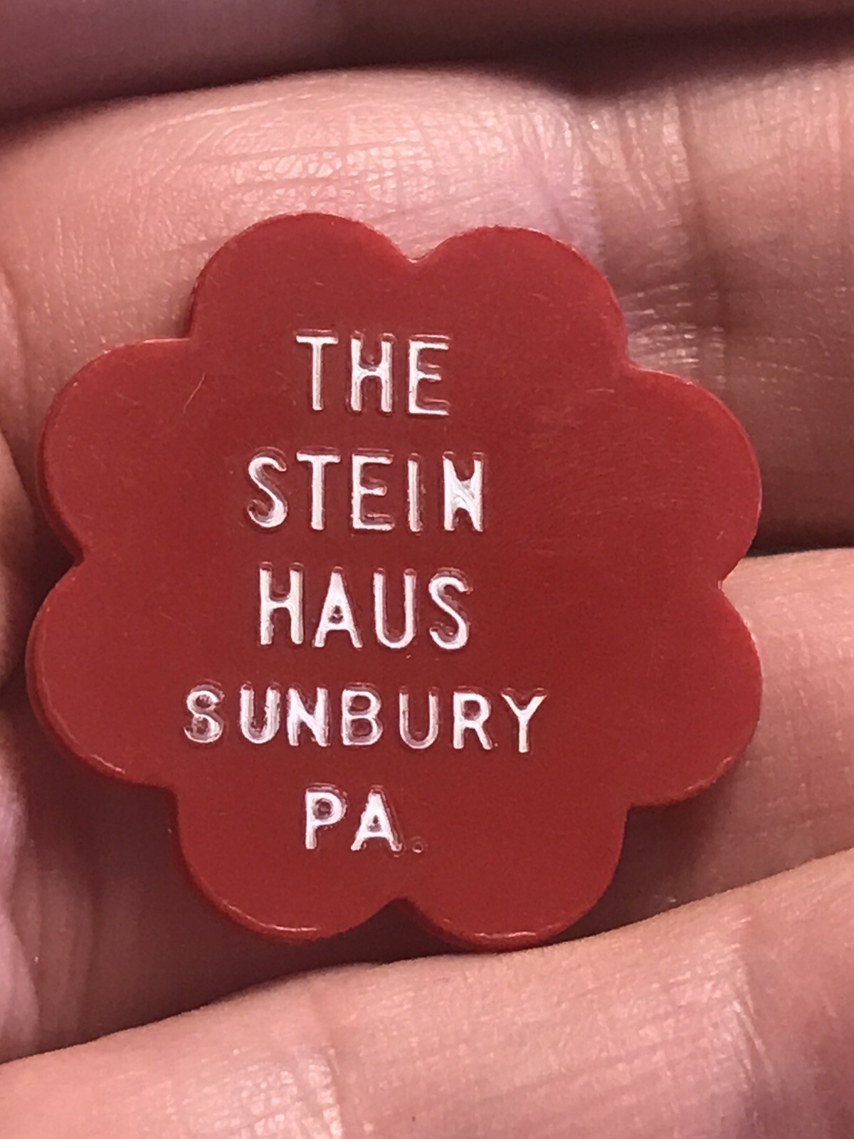 Plastic Drink Token - The Stein Haus - Sunbury, Pennsylvania