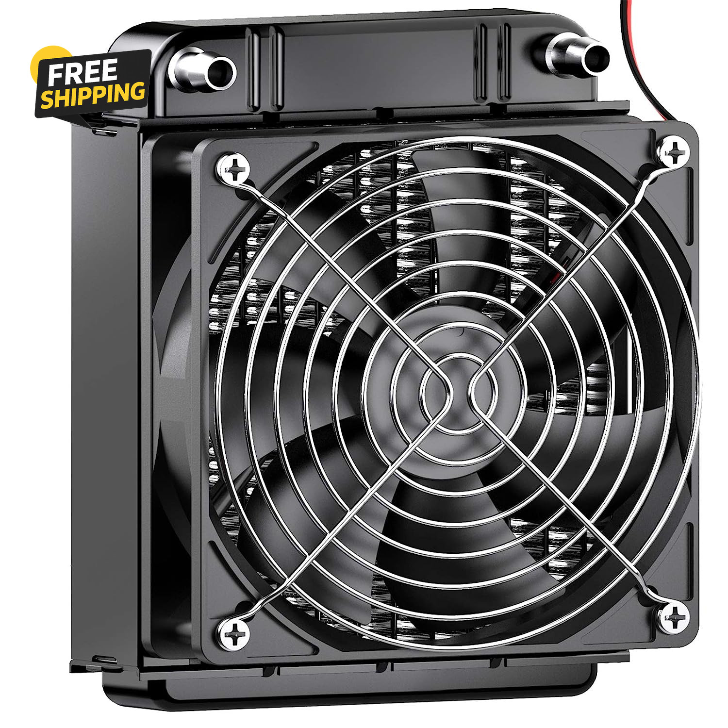 Water Cooling Radiator, 8 Pipe Aluminum Heat Exchanger Radiator with Fan