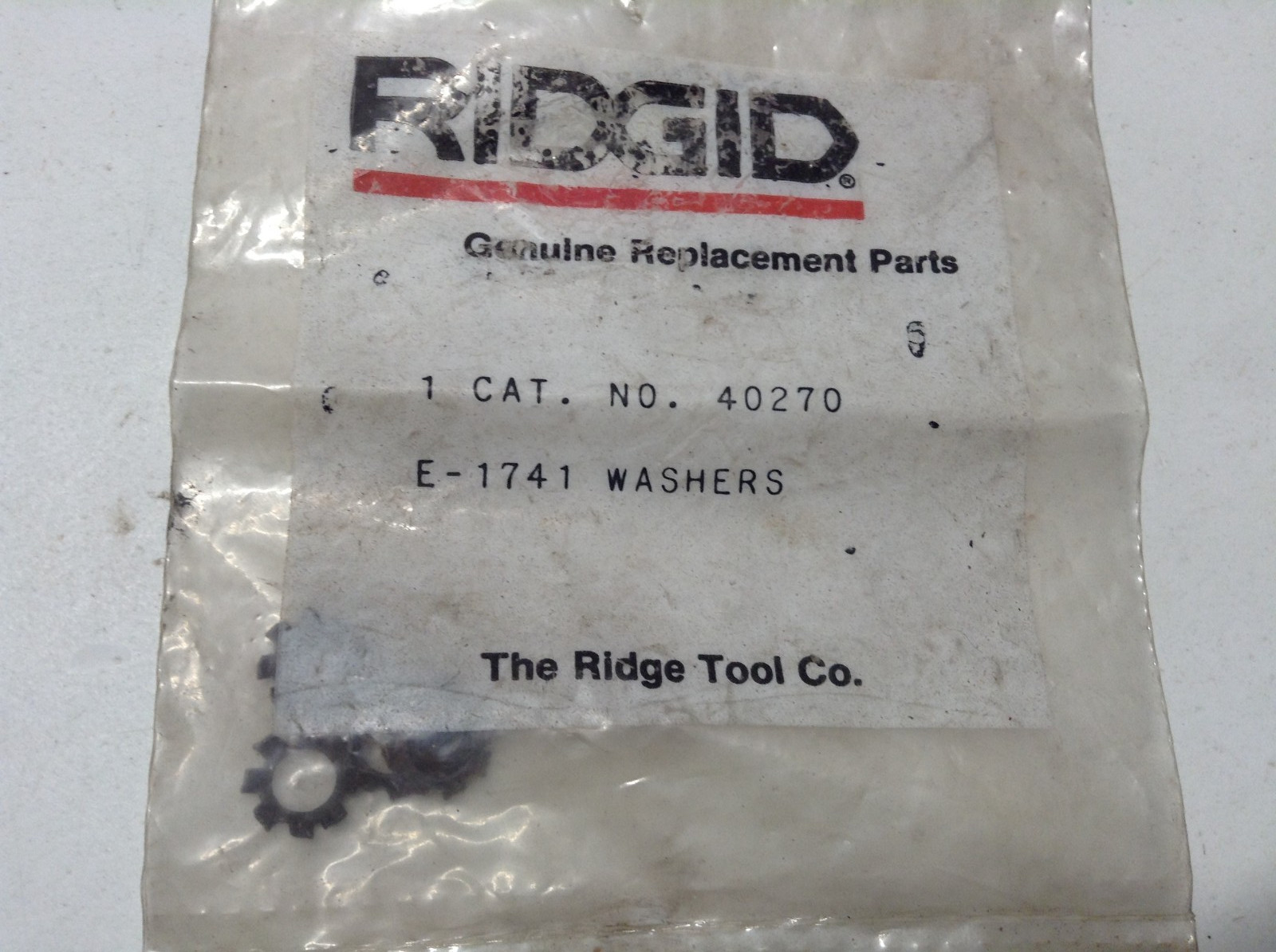 NEW Genuine OEM RIDGID 40270 Pack Of 6 Washers
