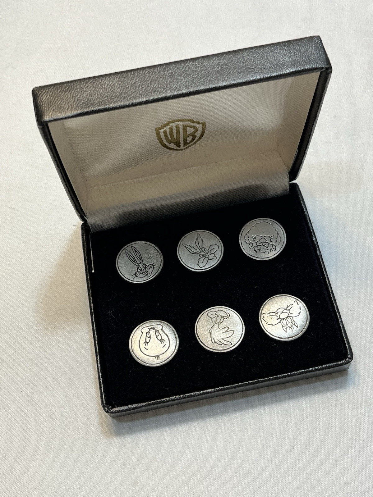 Vintage Looney Tunes Golf Collection Ball Markers collectible Full Set Box