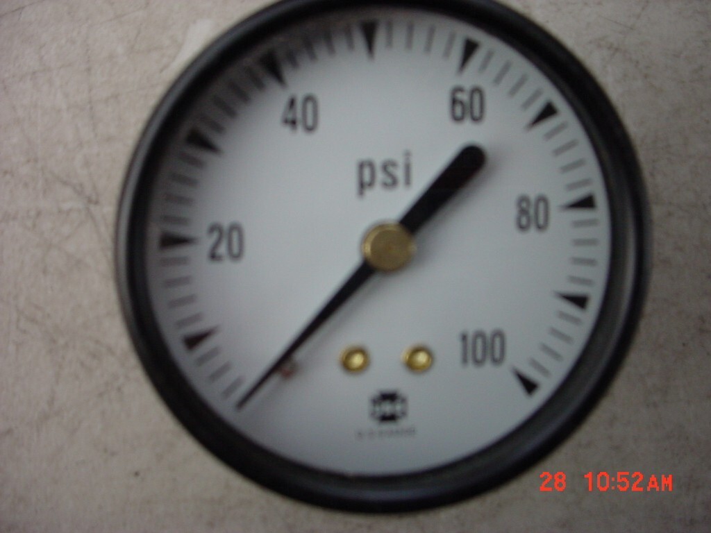 US Gauge Ametek 0-100 PSI Pressure Gauge 2 in Dial USA Rear 1/4" Stem