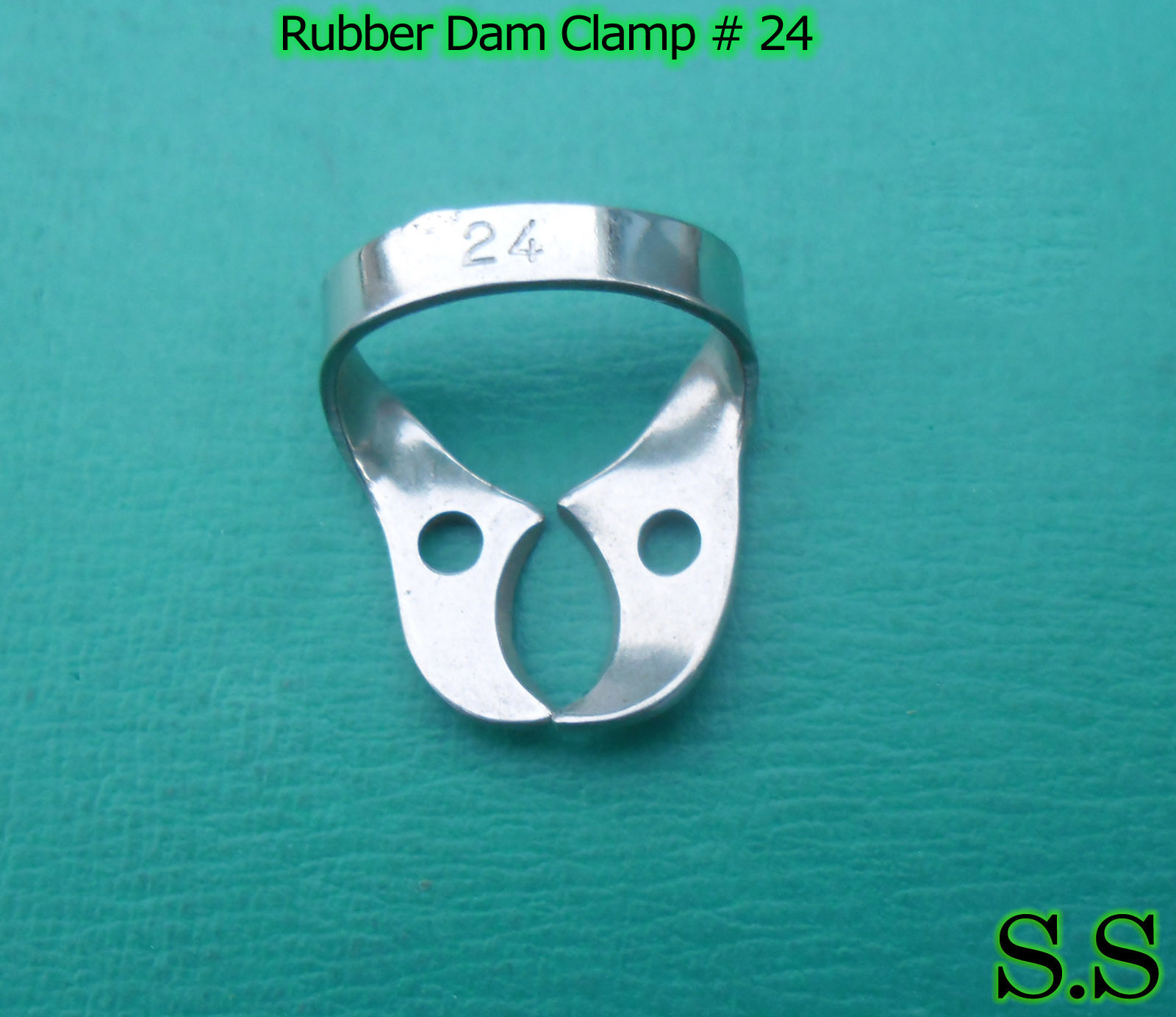 3 ENDODONTIC RUBBER DAM CLAMPS # 24 Dental Instruments