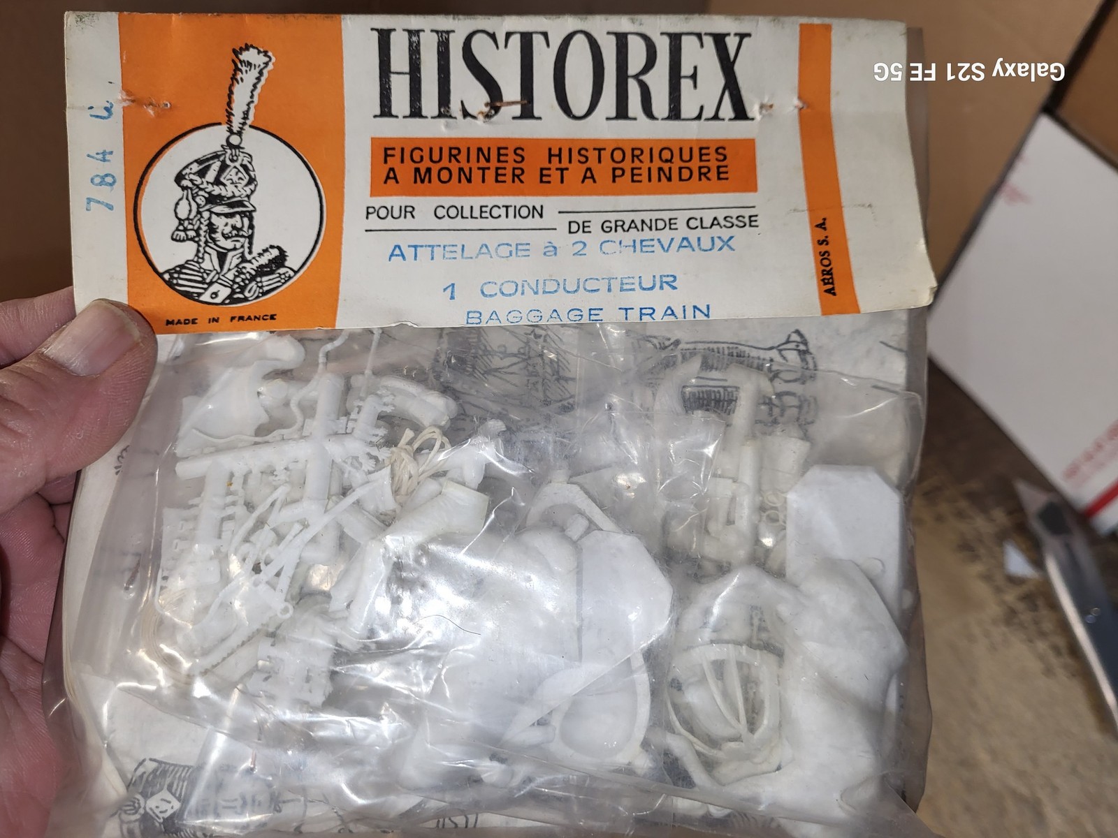 Historex 784C Attelage Chevaux Baggage Train Conducteur Kit Lot 12