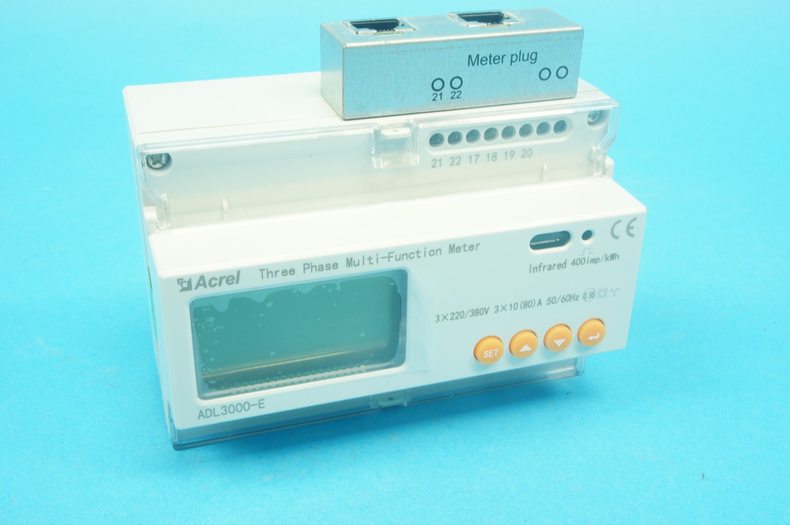 Acrel ADL3000-E 3ph multi-function energymeter 3×220/380VAC 3×10(80)A 50/60Hz