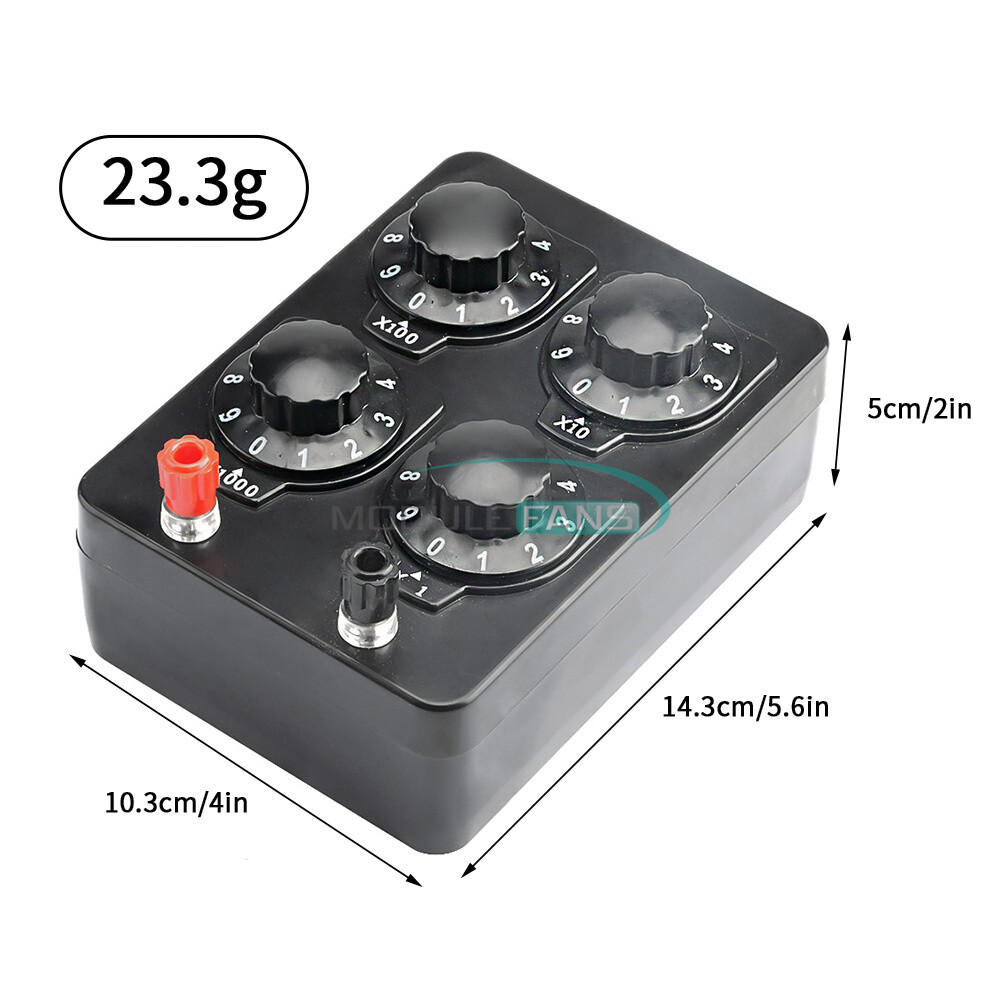 Simple Resistance Box 0-9999ohm 1ohm Progress Physical Electrical Teaching Tool