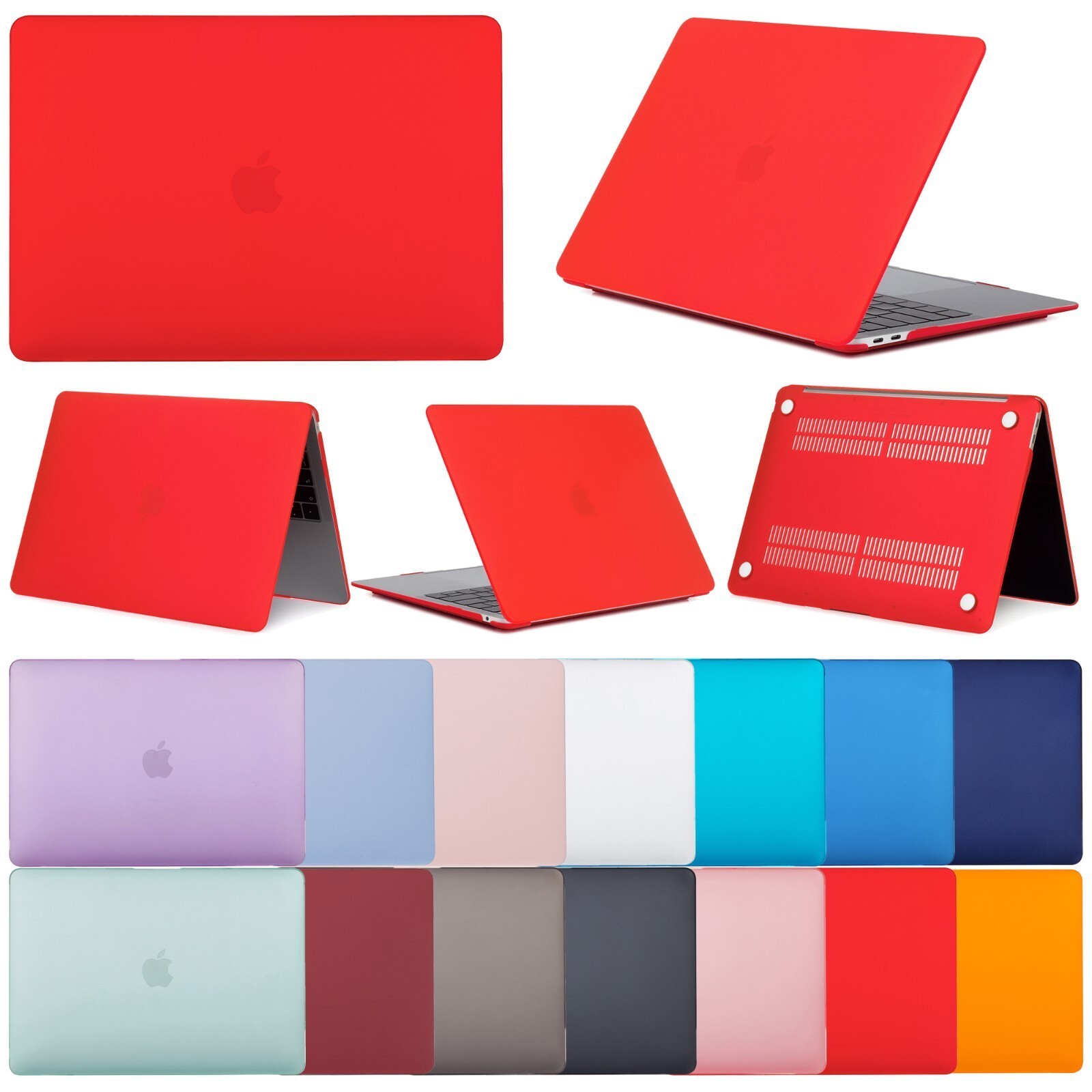 For MacBook Air Pro M3 M2 M1 13"/14"/15"/16" Matte Hard Laptop Shell Case Cover