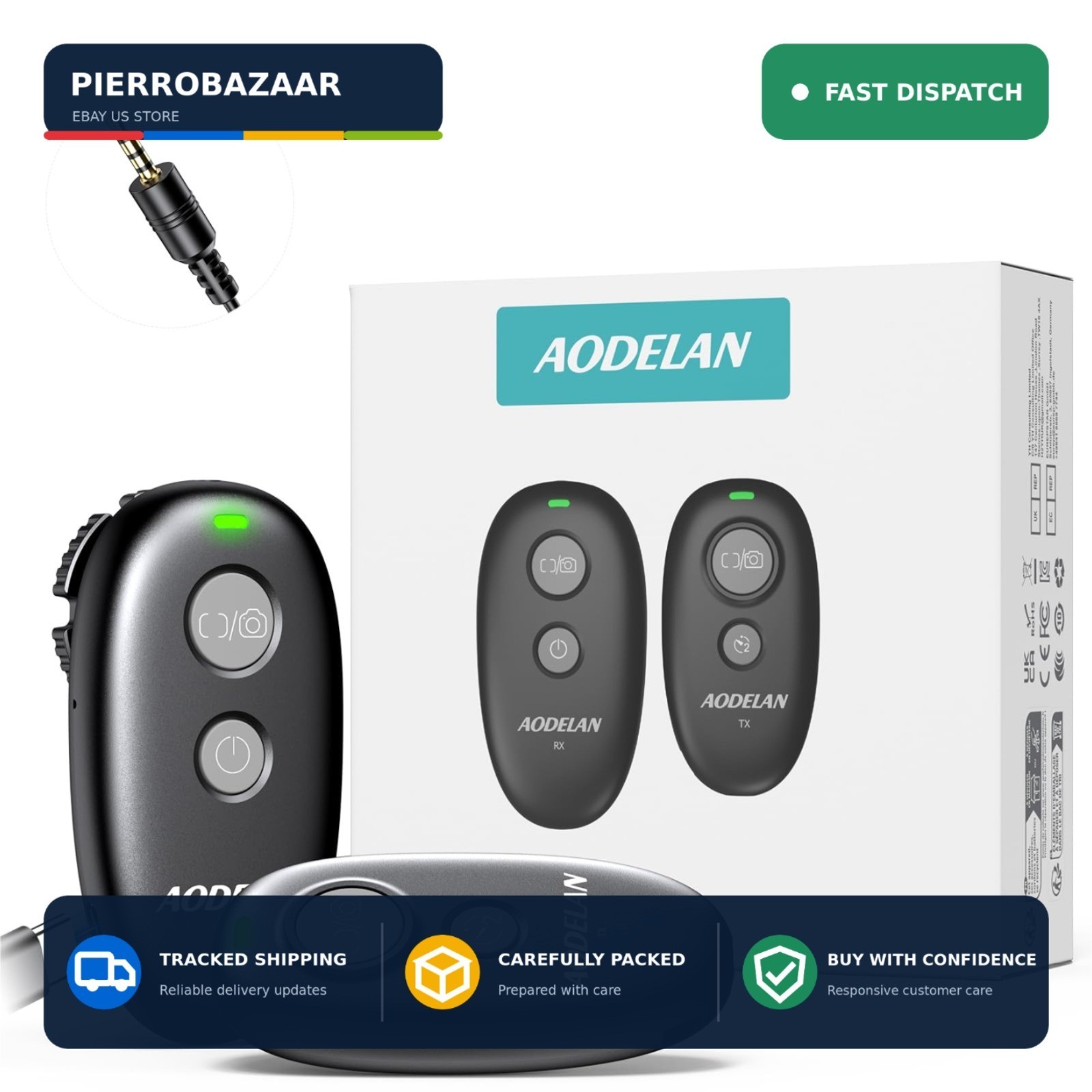 AODELAN Rechargeable Remote Shutter Release for Panasonic Cameras