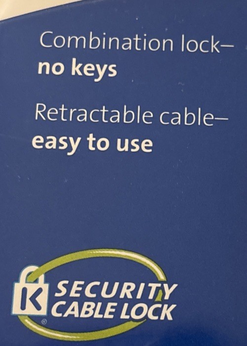 NEW Kensington Portable Notebook Combination Lock UNOPENED