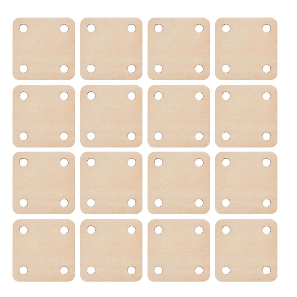 36 Pcs Woven Wood Chips Replaceable Weaving Cards Needlework Project