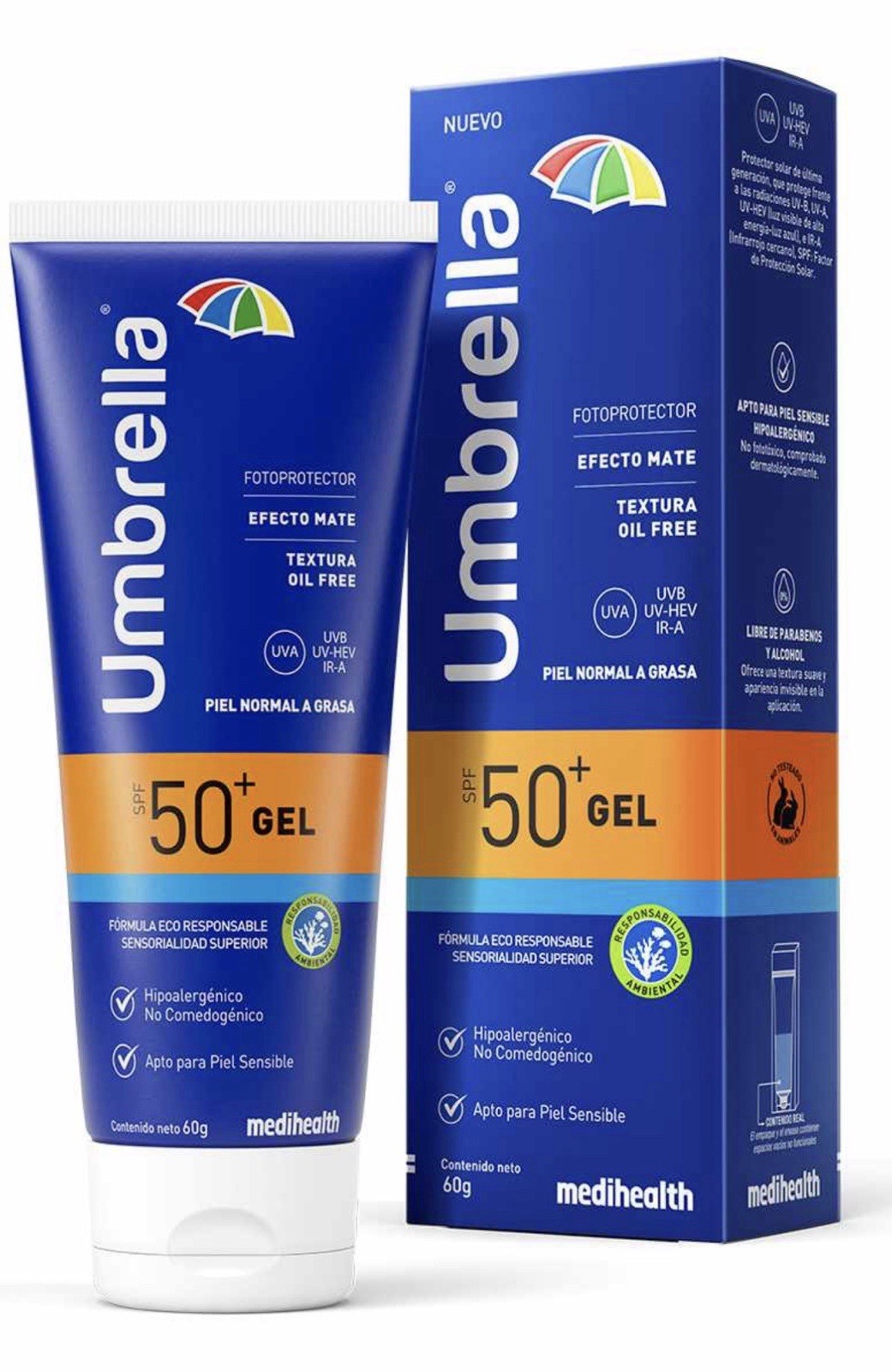 Umbrella Perfect Skin SPF 50+ Gel Oil Free Matte Sunscreen 60g New Original