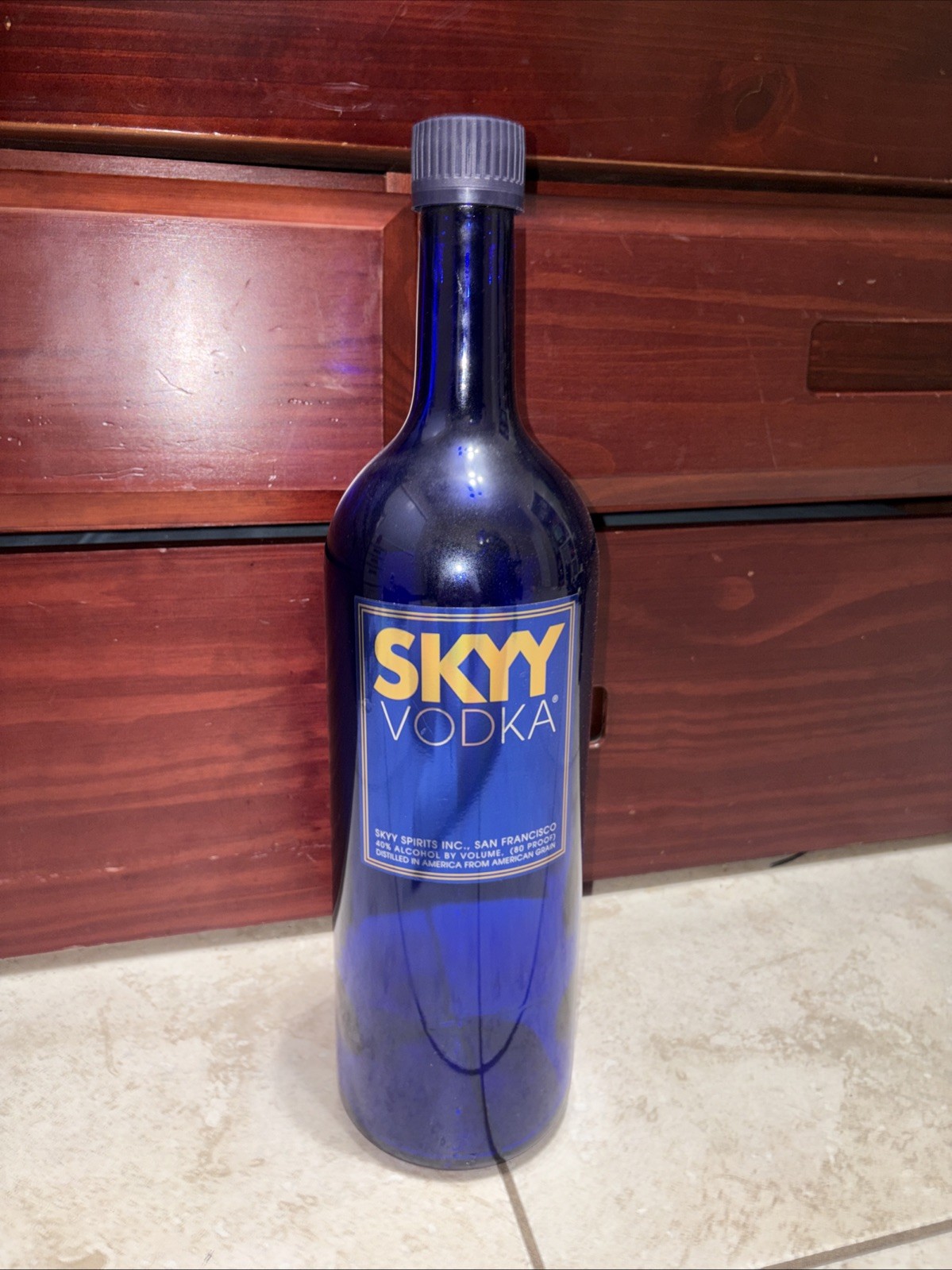 RARE SKYY Vodka Bottle For Display UNSEALED Empty Bottle