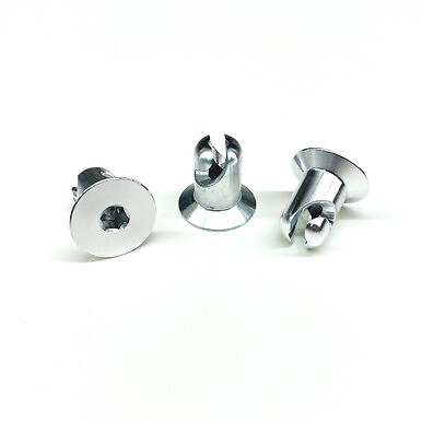 Quarter Turn Hex Head DZUS Button Fasteners - 400 Flat 10pk