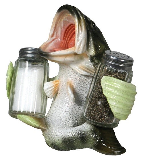 Rivers Edge Bass Salt and Pepper Shakers