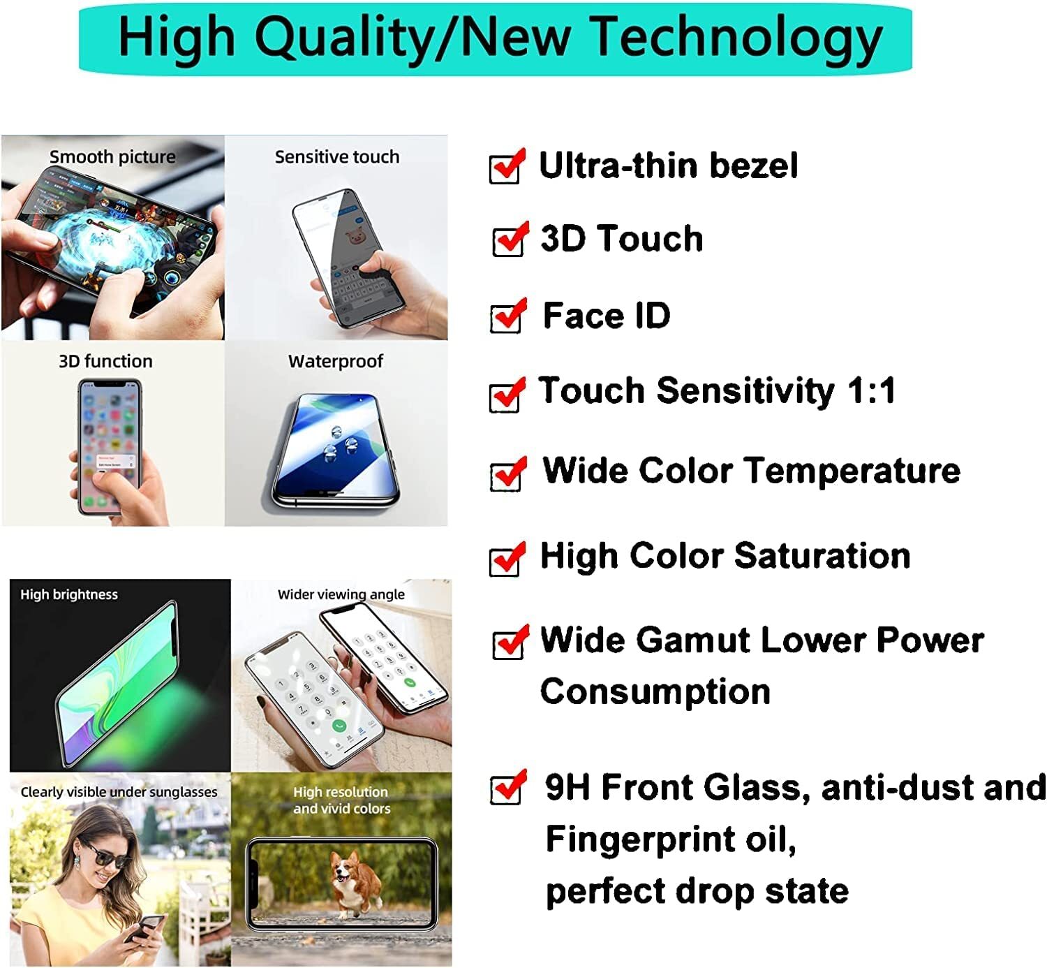 For iPhone 11 LCD Display Touch Screen Replacement Digitizer Assembly AAA+ Tools
