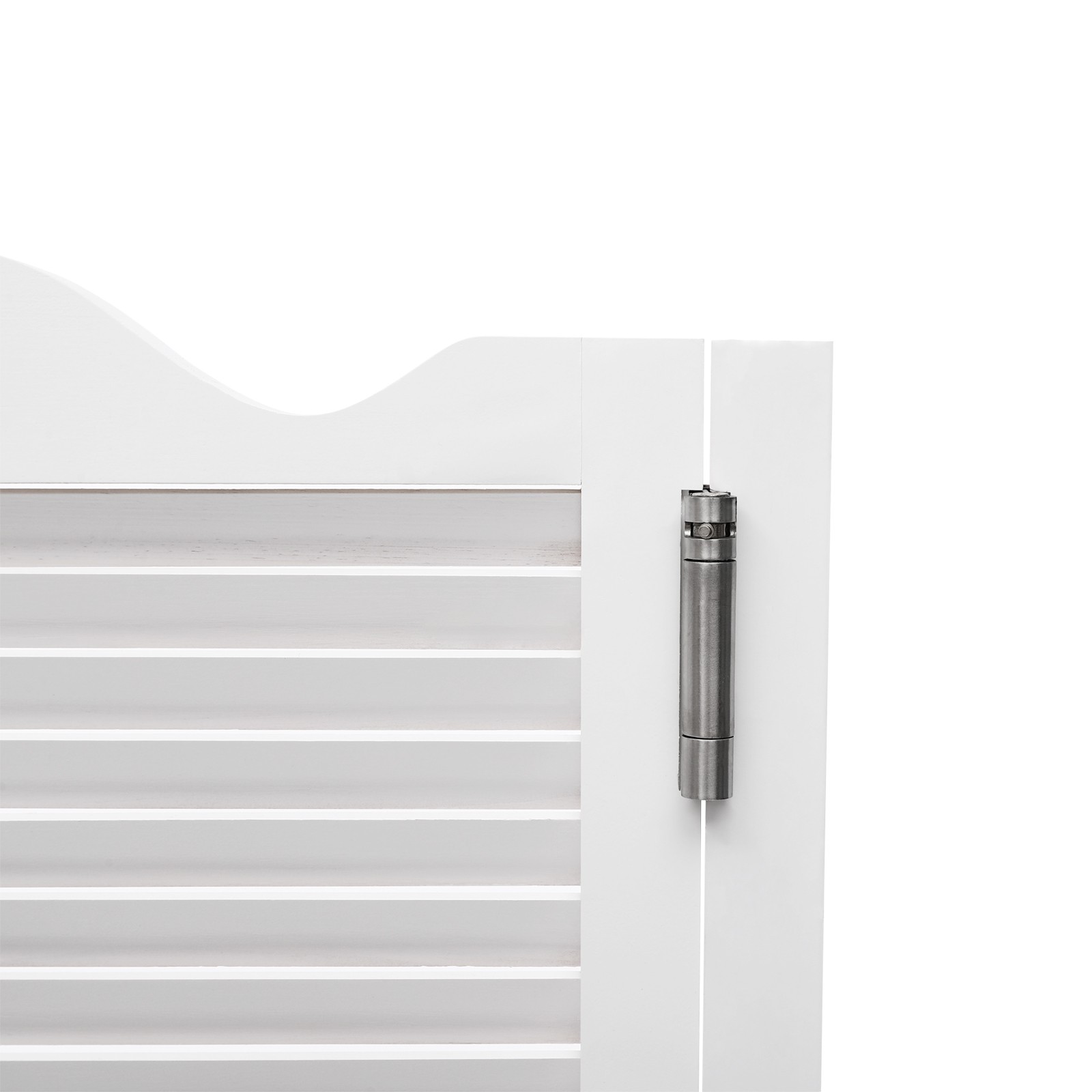 White Swinging Door Double Half Door Double-hinged Café Door With Hinges