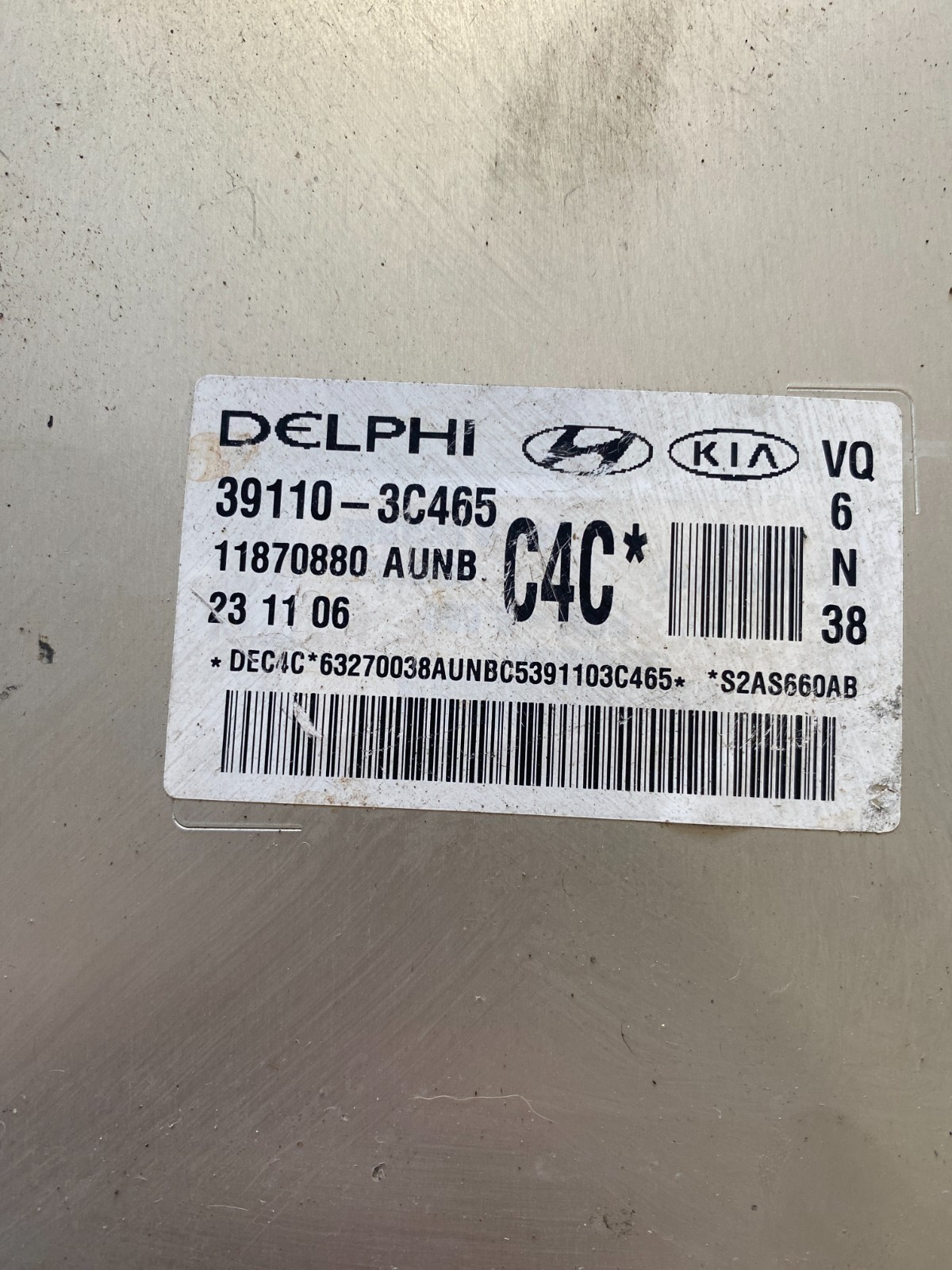 2006-2009 Hyundai Sedona Engine Computer 39110-3C465 PCM ECM ECU OEM