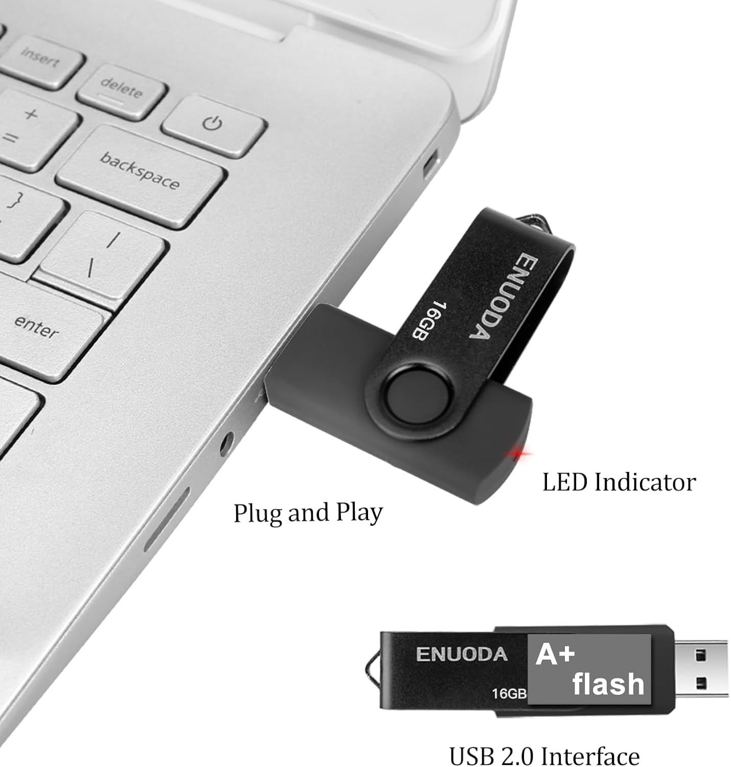 16GB USB Flash Drive – Lightweight, Durable & Dust Proof for Easy Data Transfer