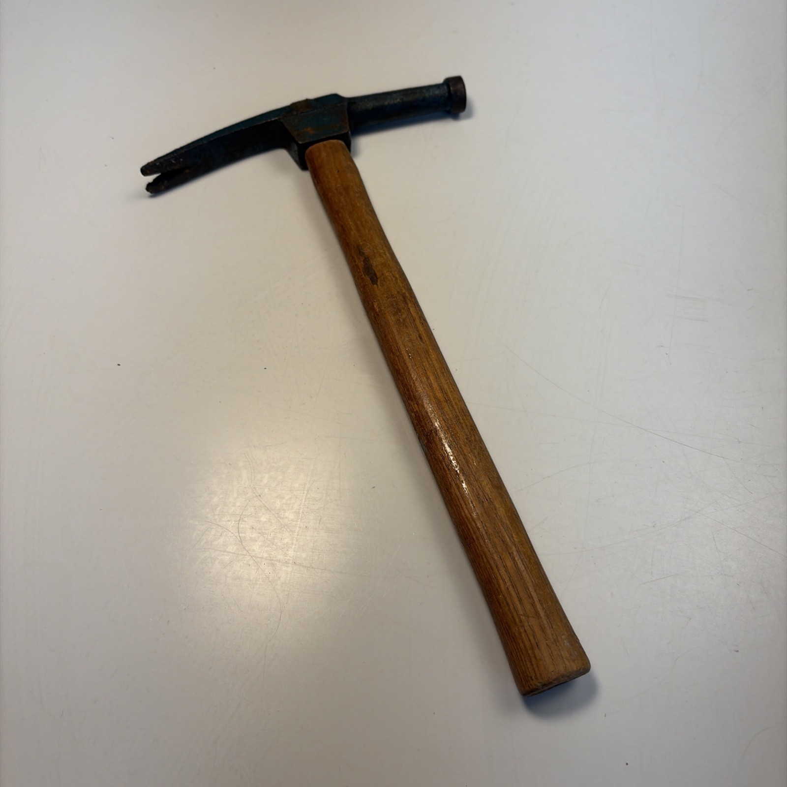 Vintage Upholstery Tack Hammer Wood Handle Split Claw  USA