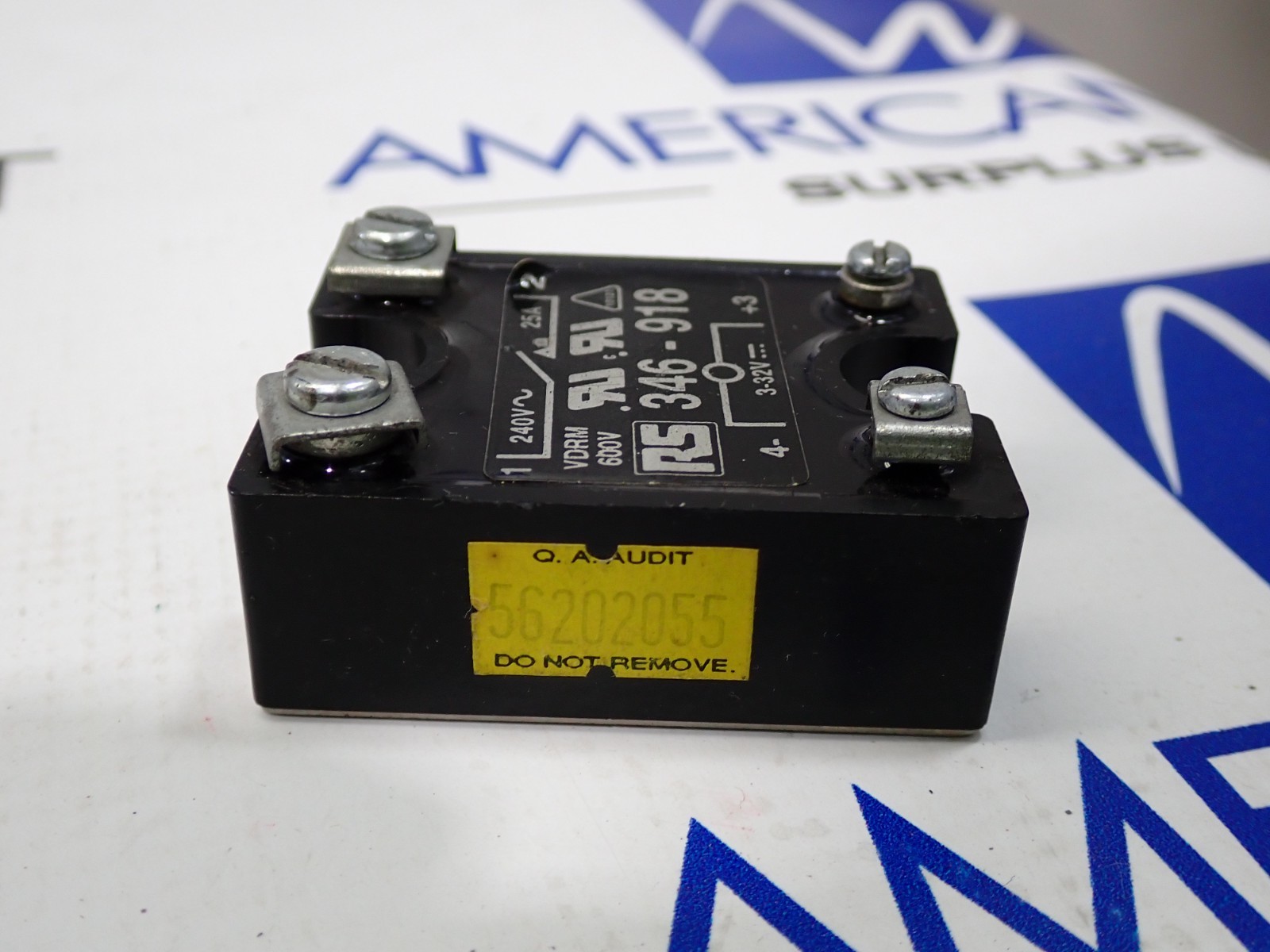 RS 346-918 Solid State Relay 25 Amp 240V 3-32V