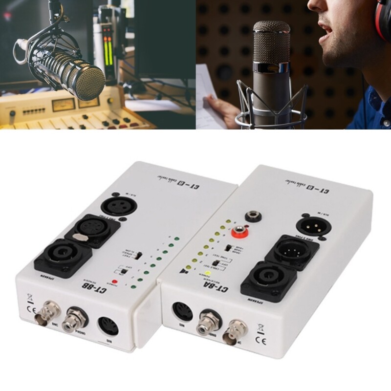 Multipurpose Audiotory Cable Tester for Stage and Studio Wiring Testing Tool