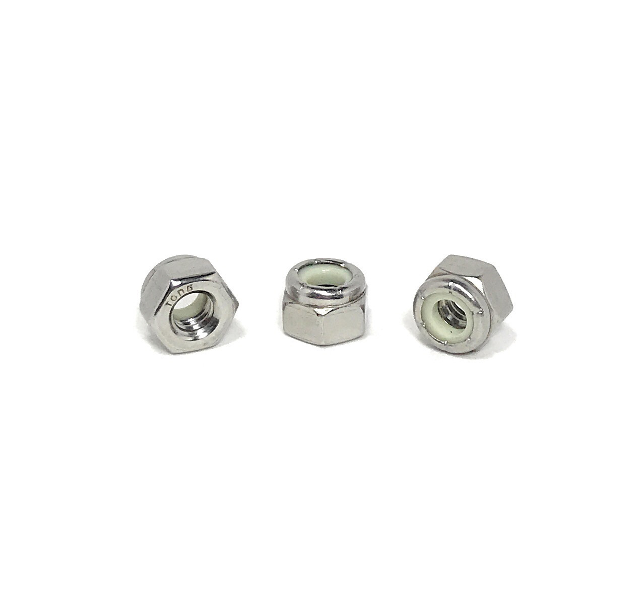 (25) 1/4-20 Stainless Steel Nylon Insert Lock Nuts -Locking Hex Nuts 1/4-20