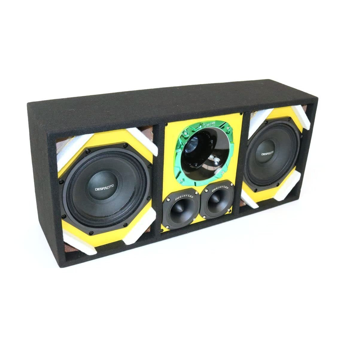 DEEJAY LED TBH8YELLOW DEEJAYLED 2 8" Despacito Horn 2 TW Braz