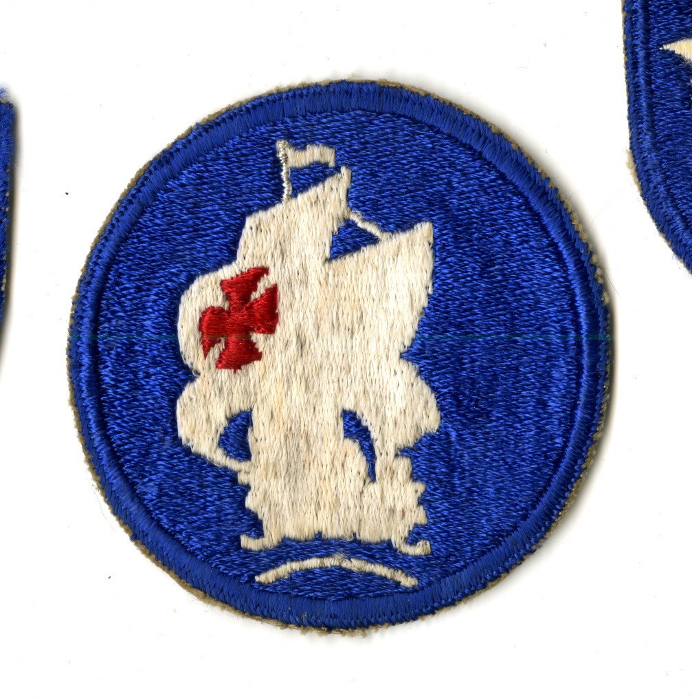 Caribbean Defense Command White Back Patch WWII Vintage