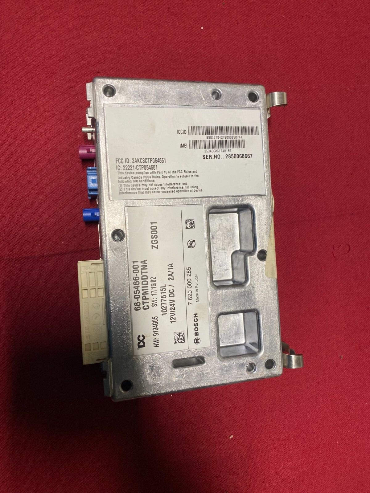 Freightliner ICC Control Module DTNA, 6605466001, BOSCH 7620000285