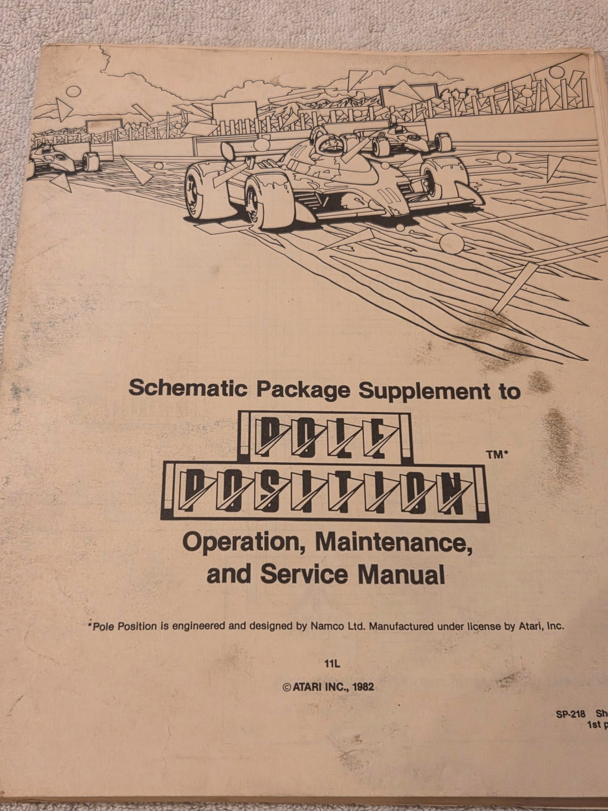 ATARI POLE POSITION SCHEMATIC PACKAGE SUPPLEMENT TO MANUAL 1st Edition 1982