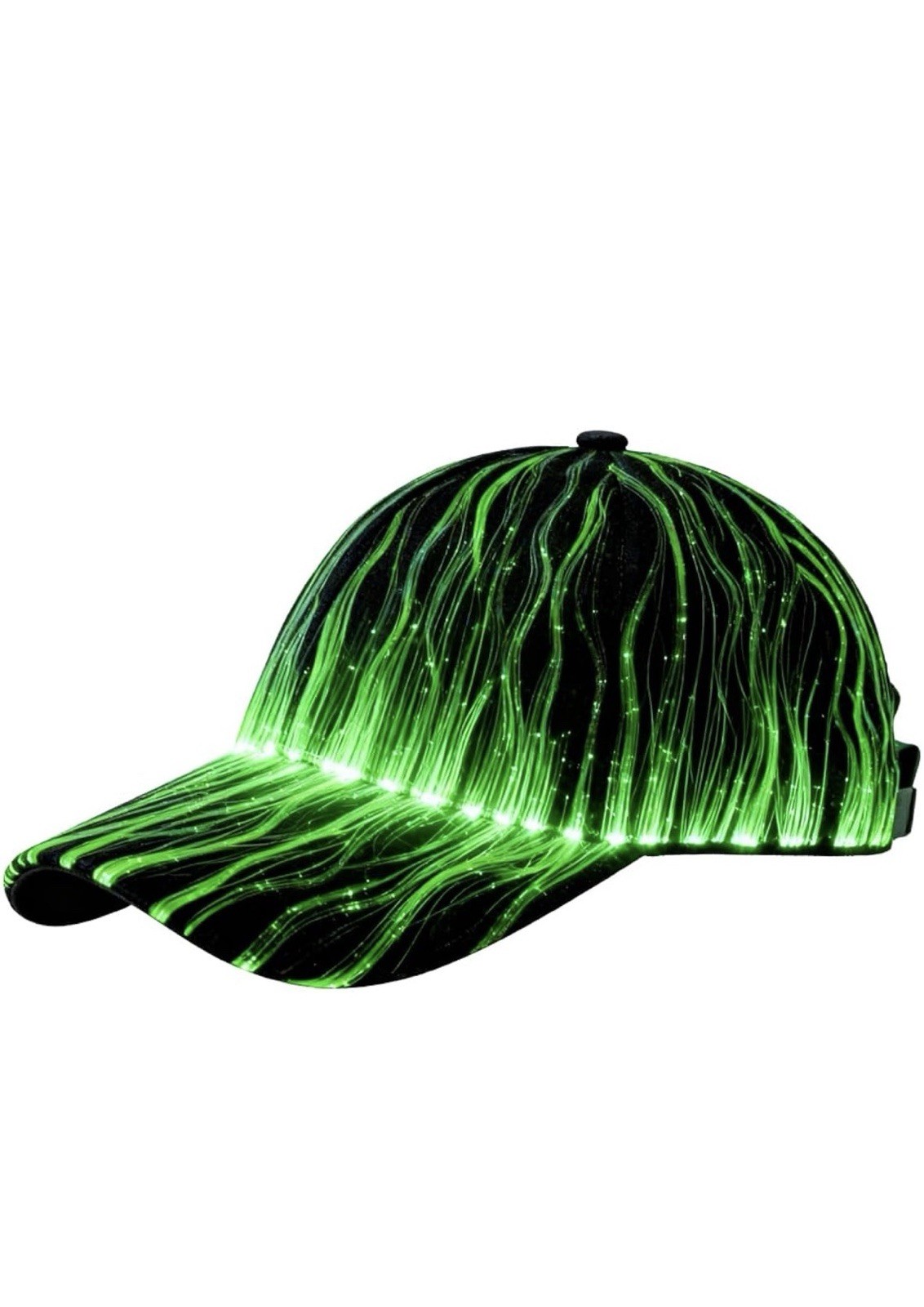 Hip Hop Luminous LED Baseball Cap Hats For Christmas Rave with 7 Colors Light...