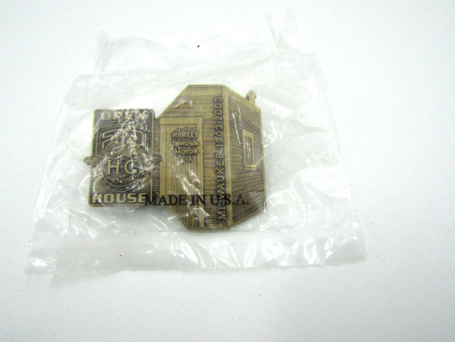 Harley Davidson HOG Open House Pin 1903-2003