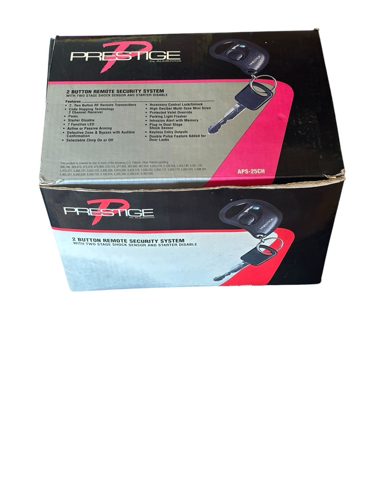 Prestige Audiovox APS-25CH Car Alarm Security System New Open Box Complete