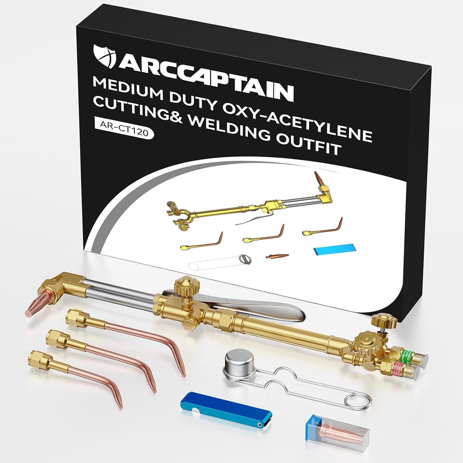 Medium Duty Oxy Acetylene Cutting Torch CA1350, Welding Tool with Check Valve, A