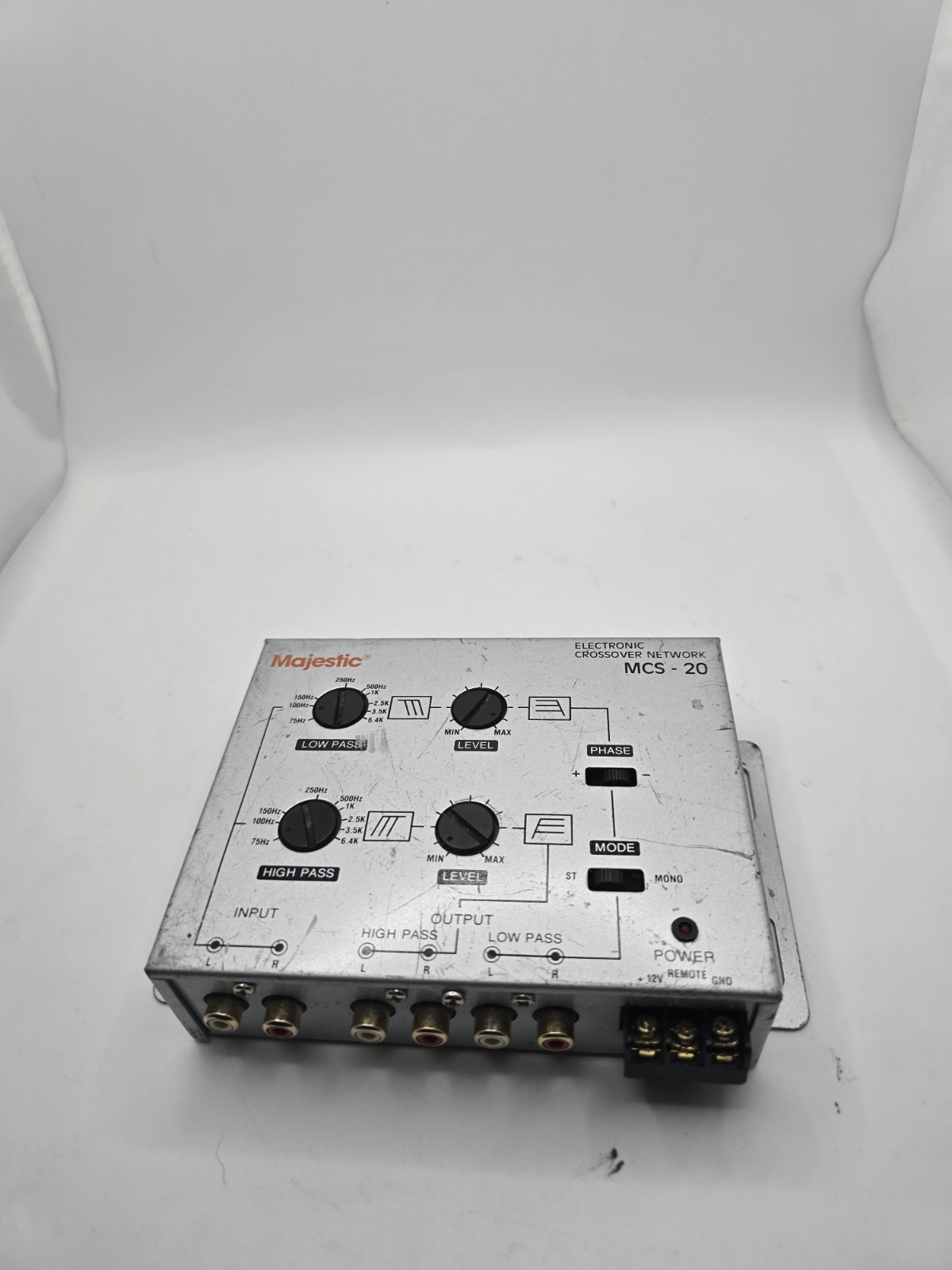 Majestic MCS-20 Electronic Crossover Network Car Audio Preamp Equalizer