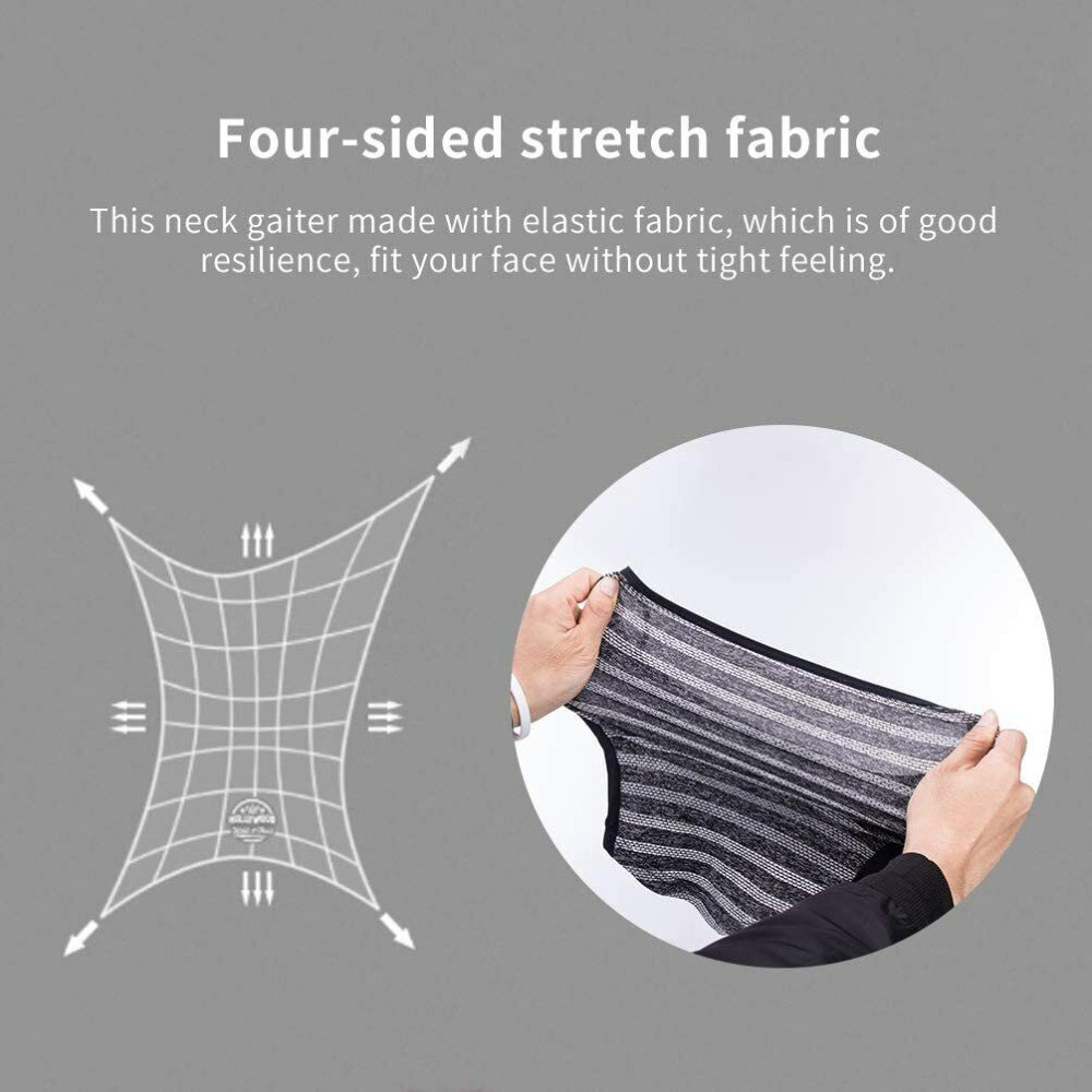 Balaclava Neck Tube Scarf Bandana Head Face Cover Neck Gaiter Ear Loops Headwear